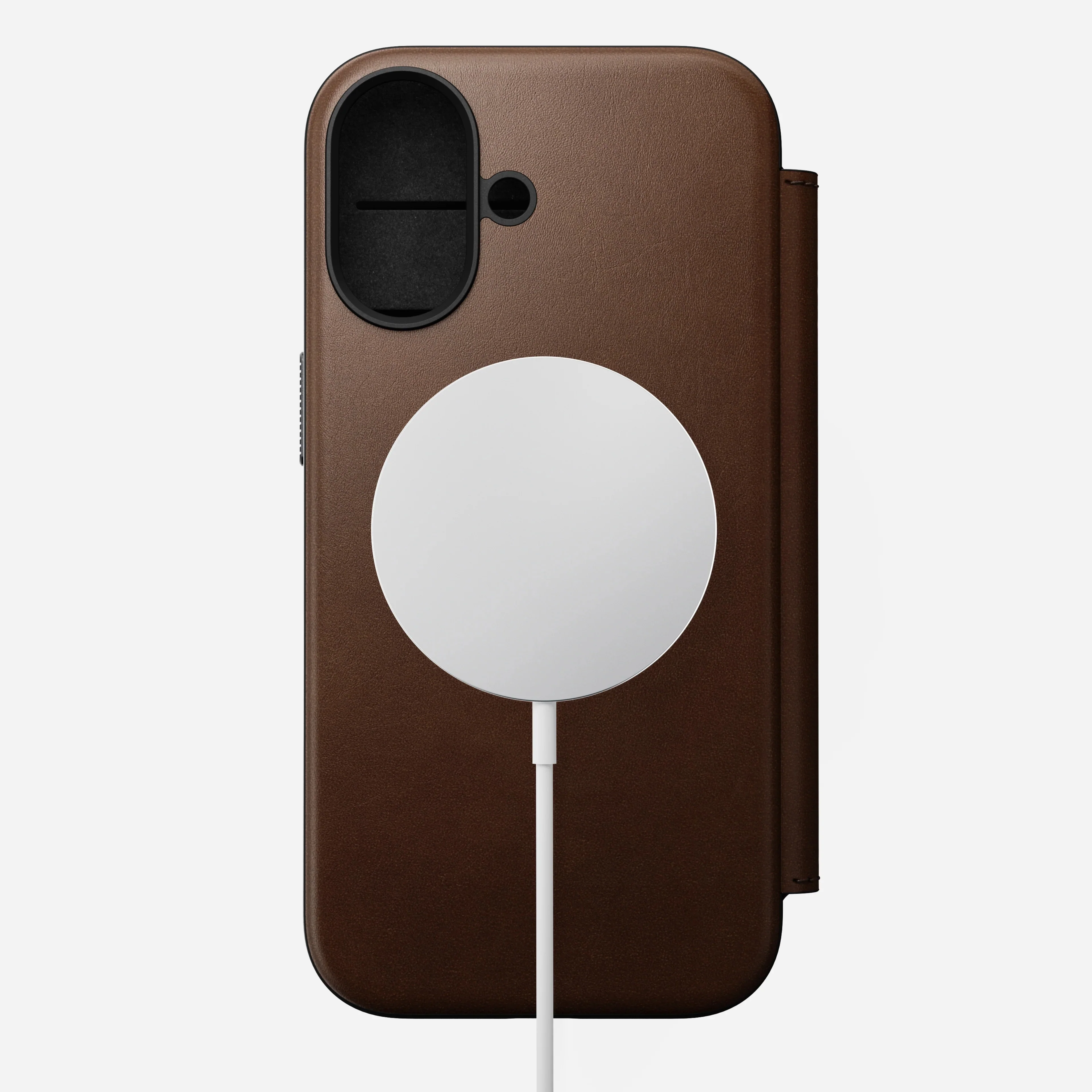 Nomad Modern Leather Folio MagSafe Case iPhone 17 – Brown - Image 8