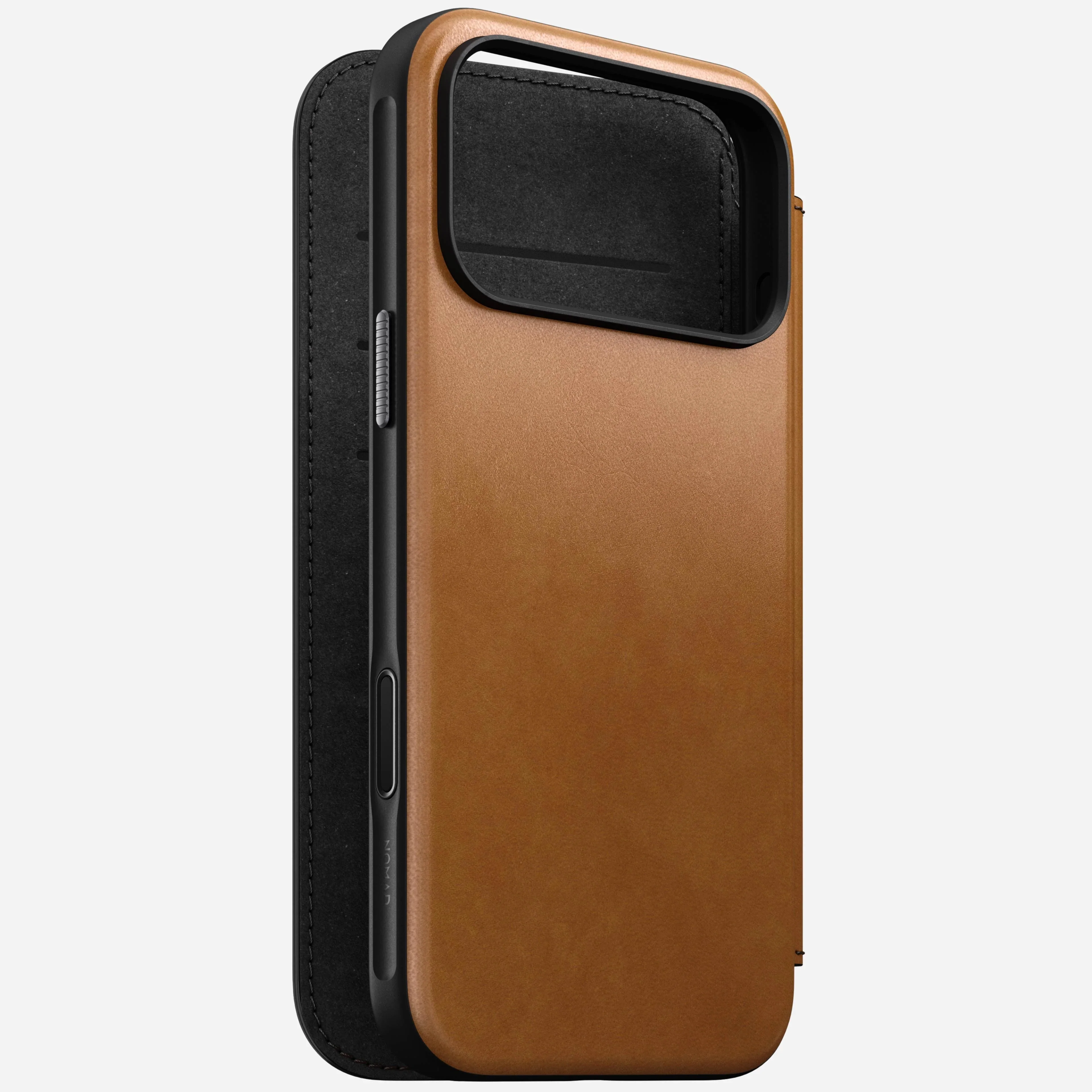 Nomad Modern Leather Folio MagSafe Case iPhone 17 Pro – English Tan - Image 2