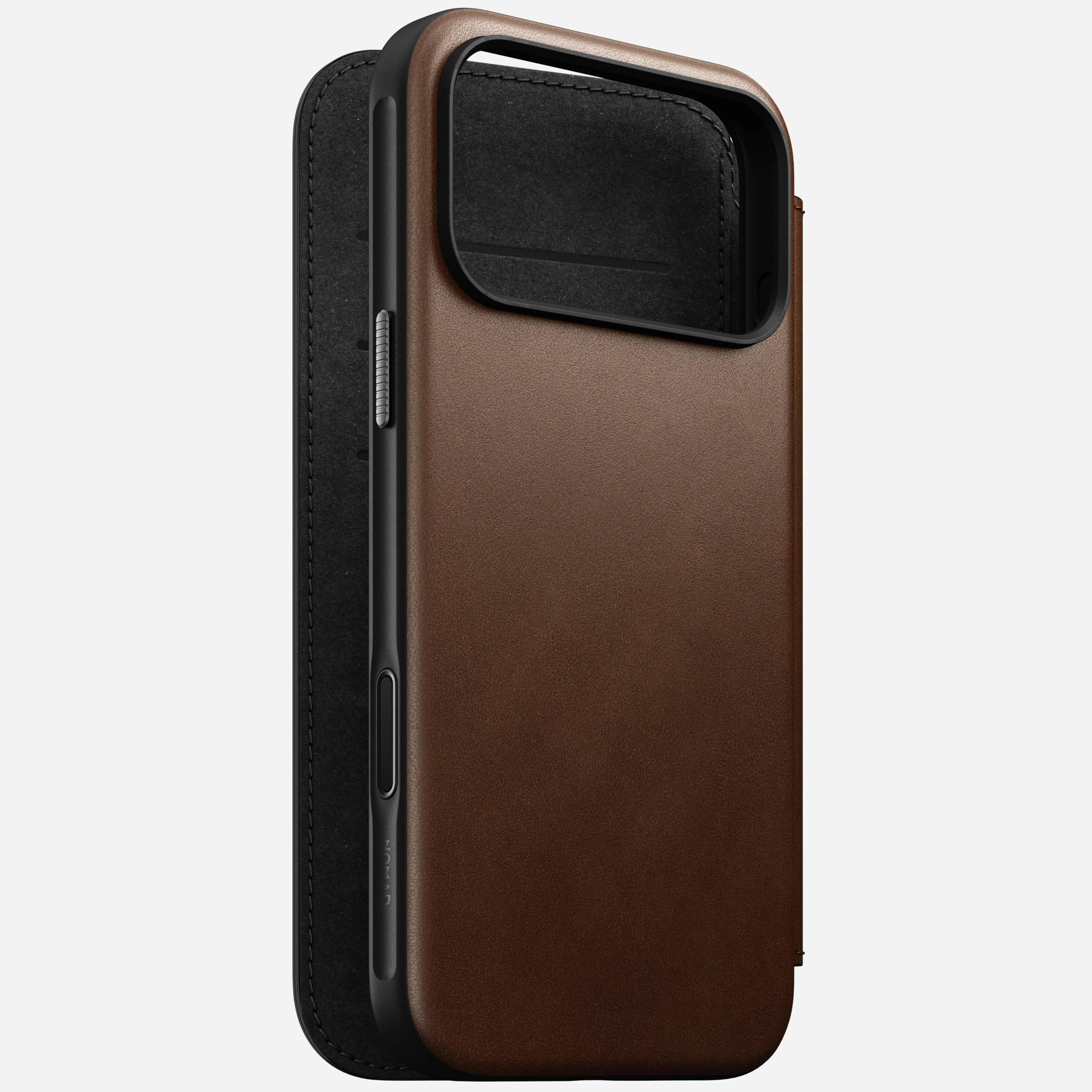 Nomad Modern Leather Folio MagSafe Case iPhone 17 Pro Max – Brown - Image 2