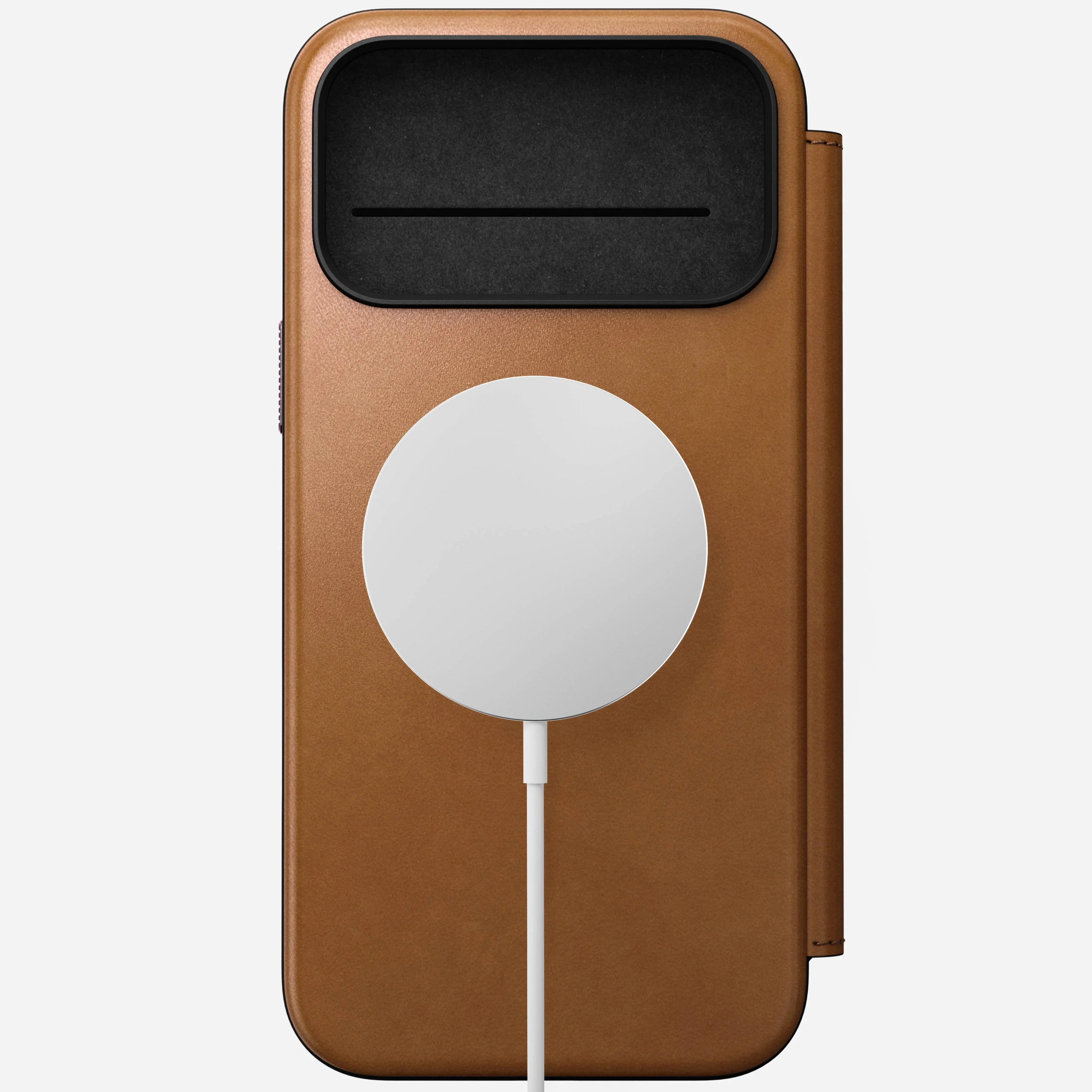 Nomad Modern Leather Folio MagSafe Case iPhone 17 Pro Max – English Tan - Image 8