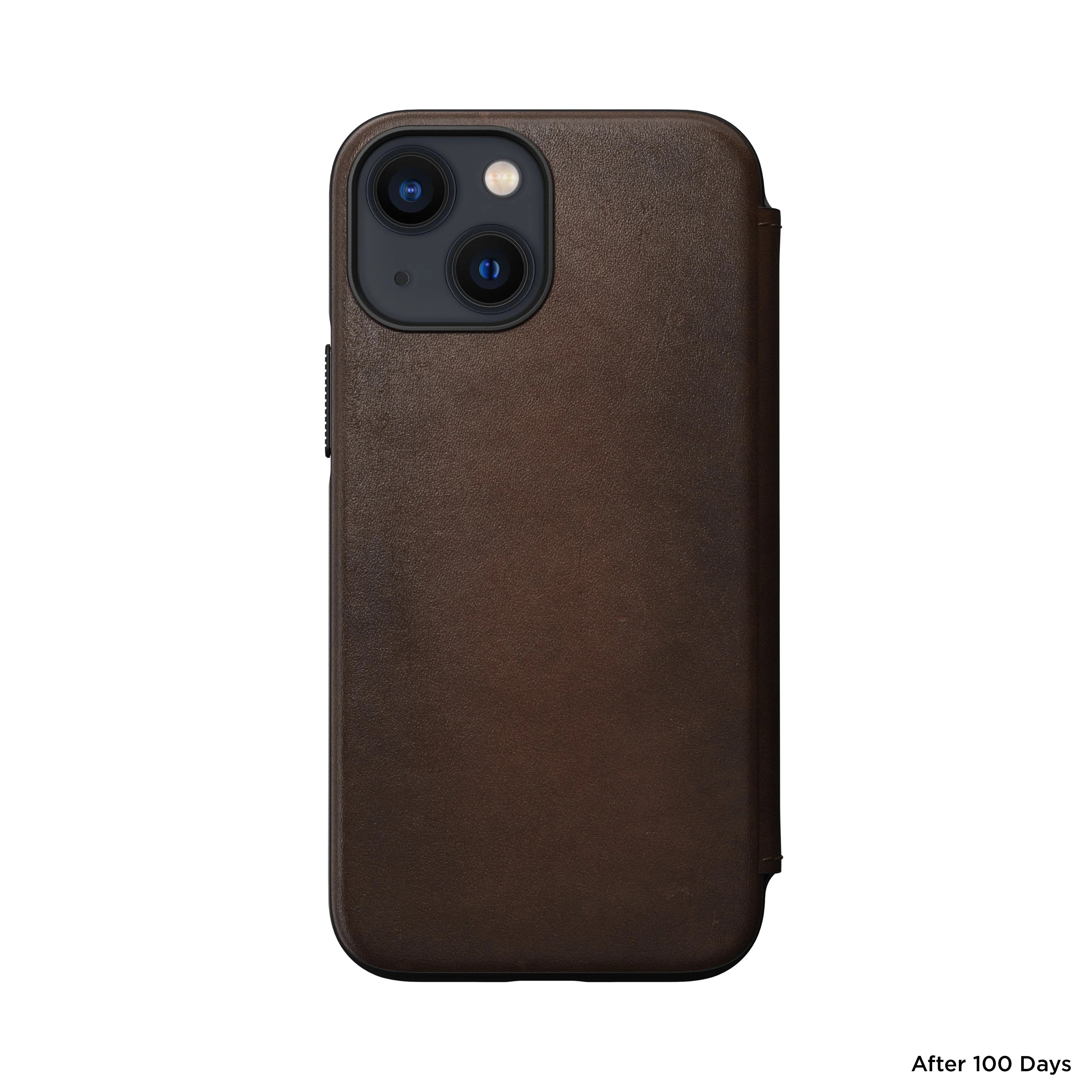 Nomad Modern Leather Folio w/ MagSafe For iPhone 13 mini - RUSTIC BROWN - Image 5