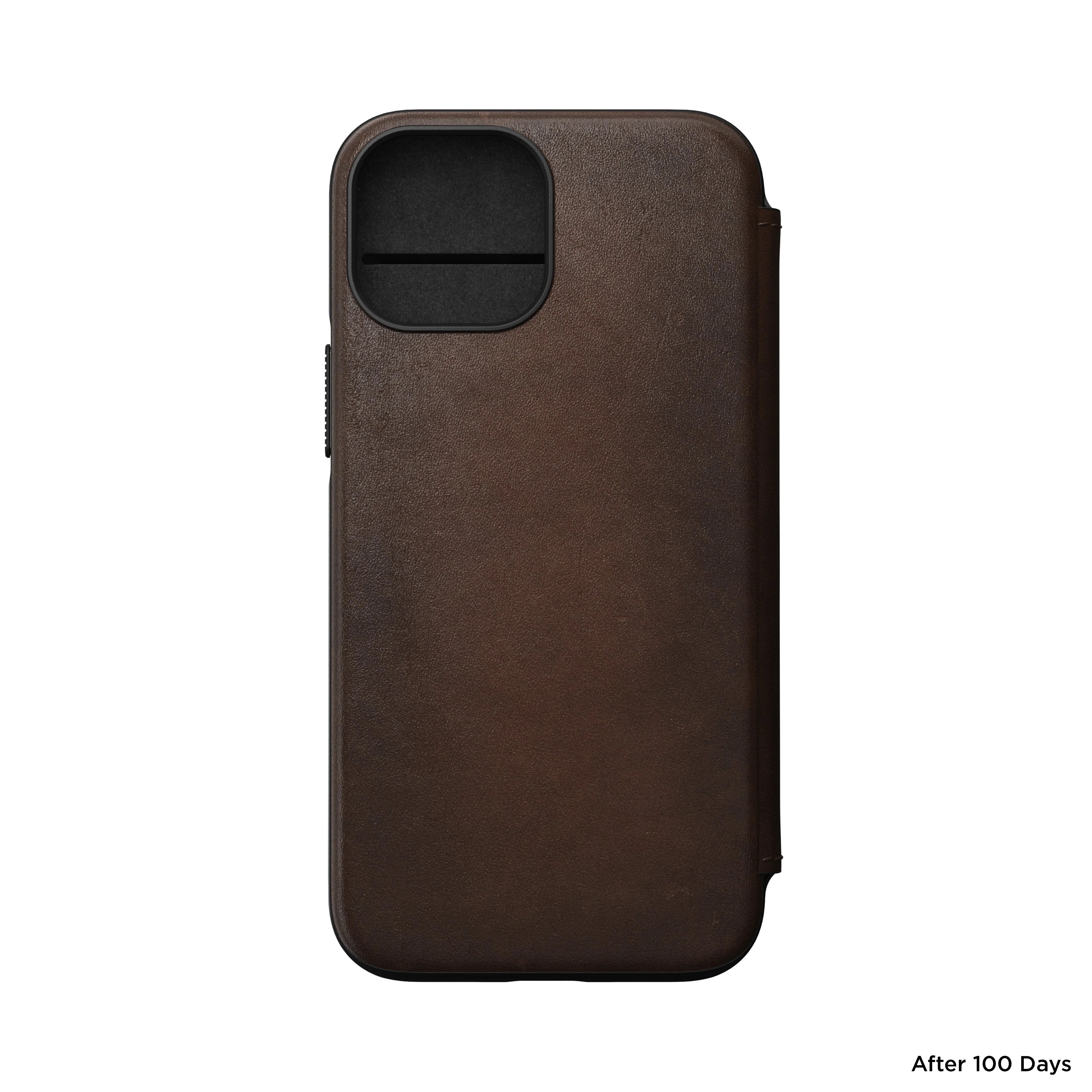 Nomad Modern Leather Folio w/ MagSafe For iPhone 13 mini - RUSTIC BROWN - Image 6