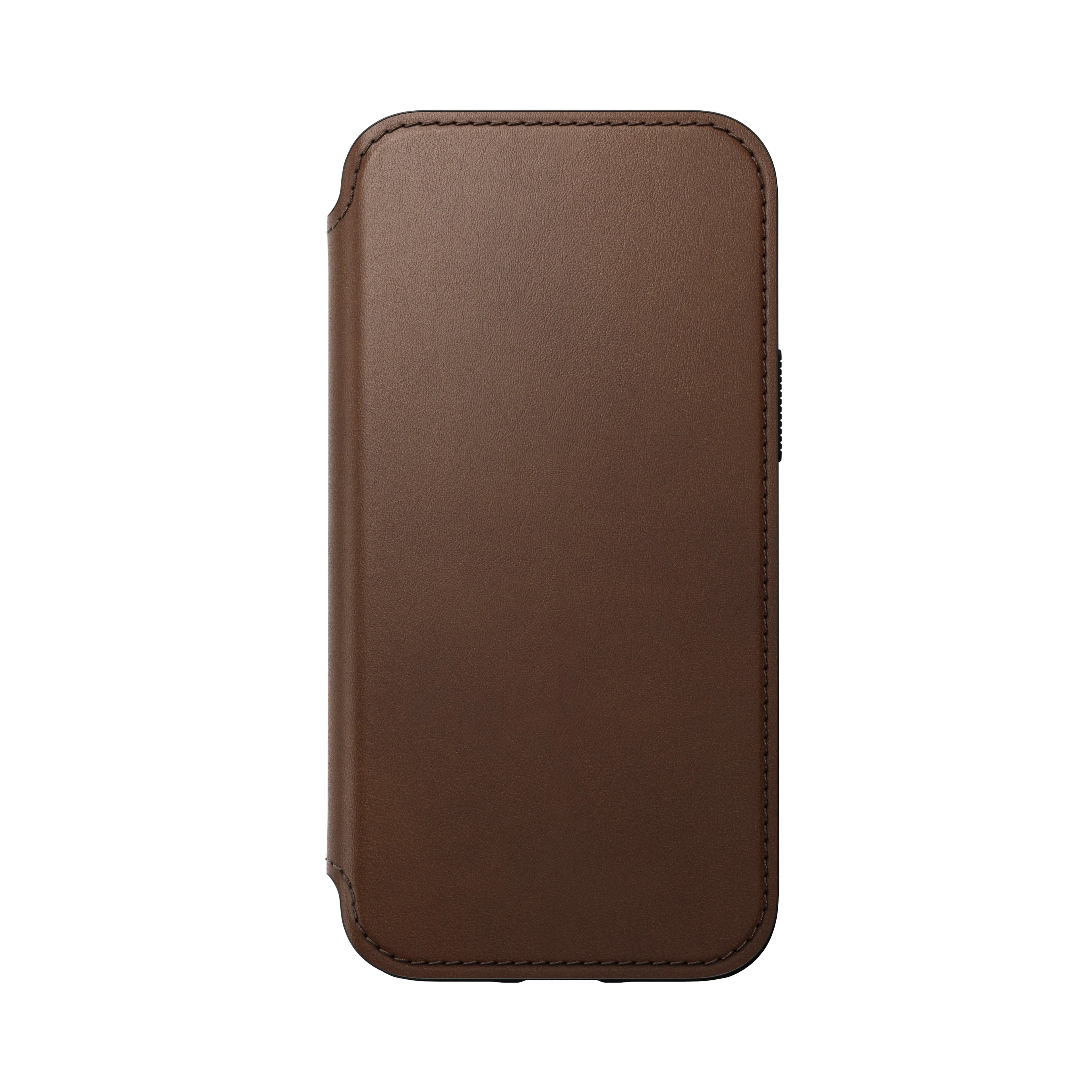 Nomad Modern Leather Folio w/ MagSafe For iPhone 13 mini - RUSTIC BROWN - Image 9