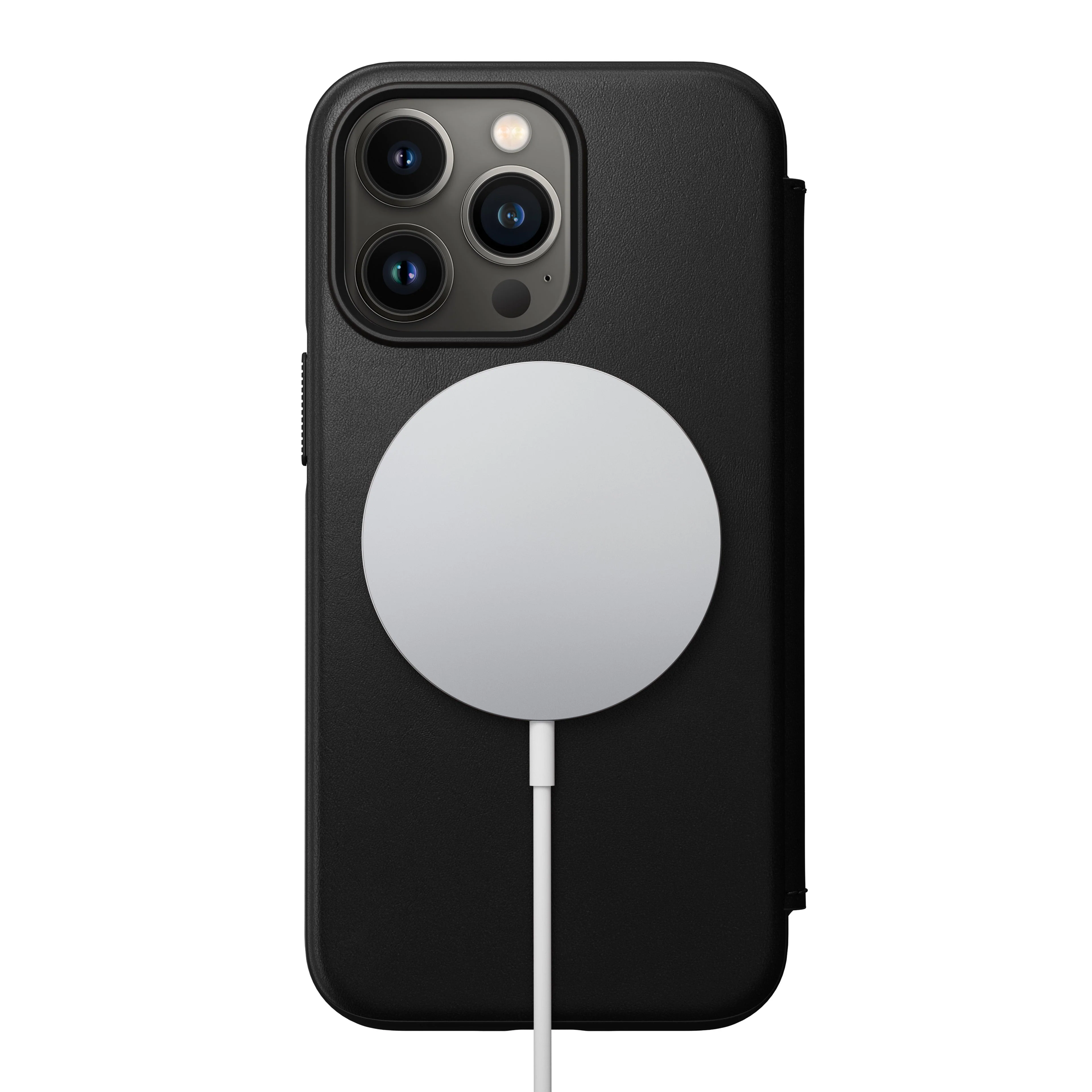 Nomad Modern Leather Folio w/ MagSafe For iPhone 13 Pro - BLACK - Image 3