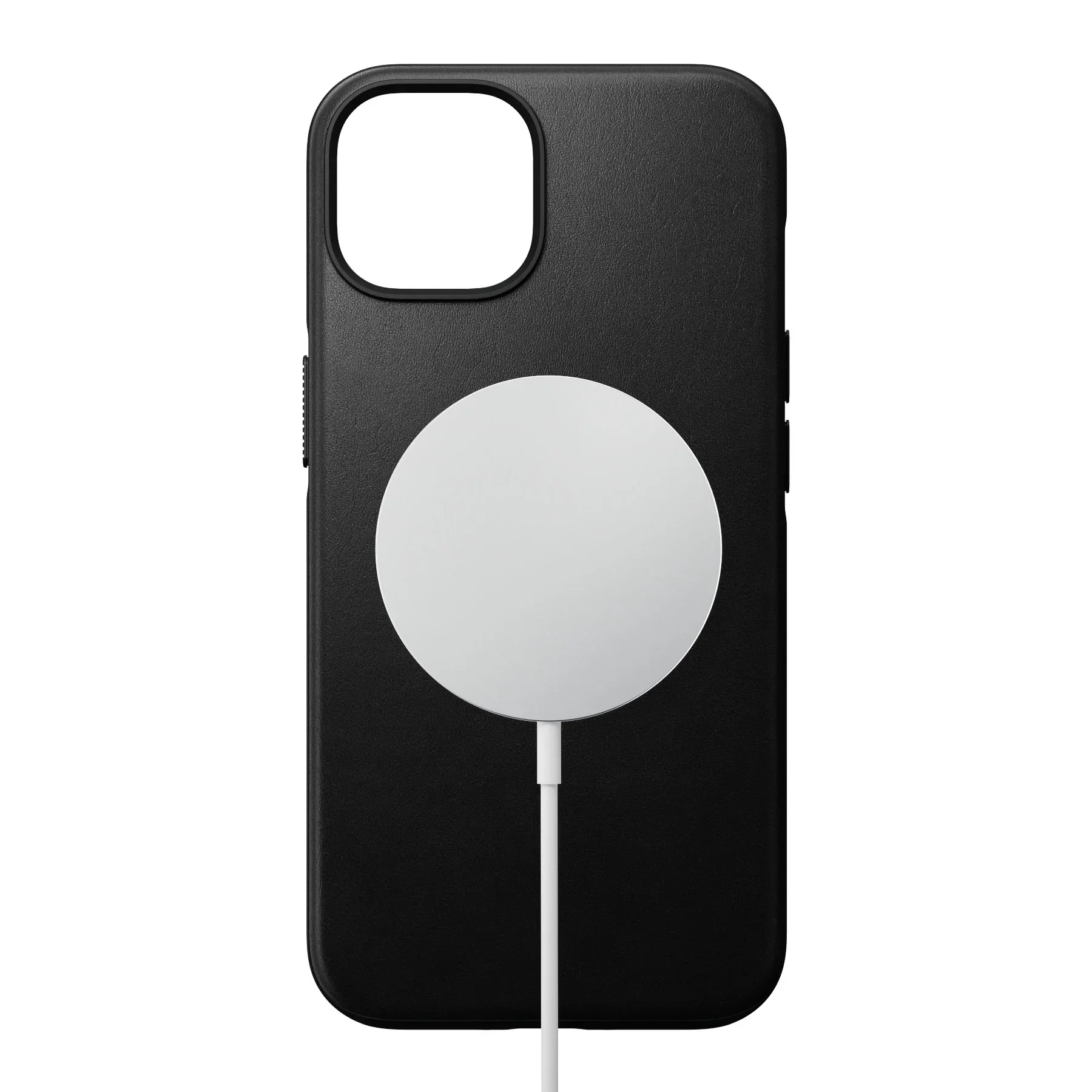 Nomad Modern Leather Case - iPhone 15 Pro - Black - Image 4
