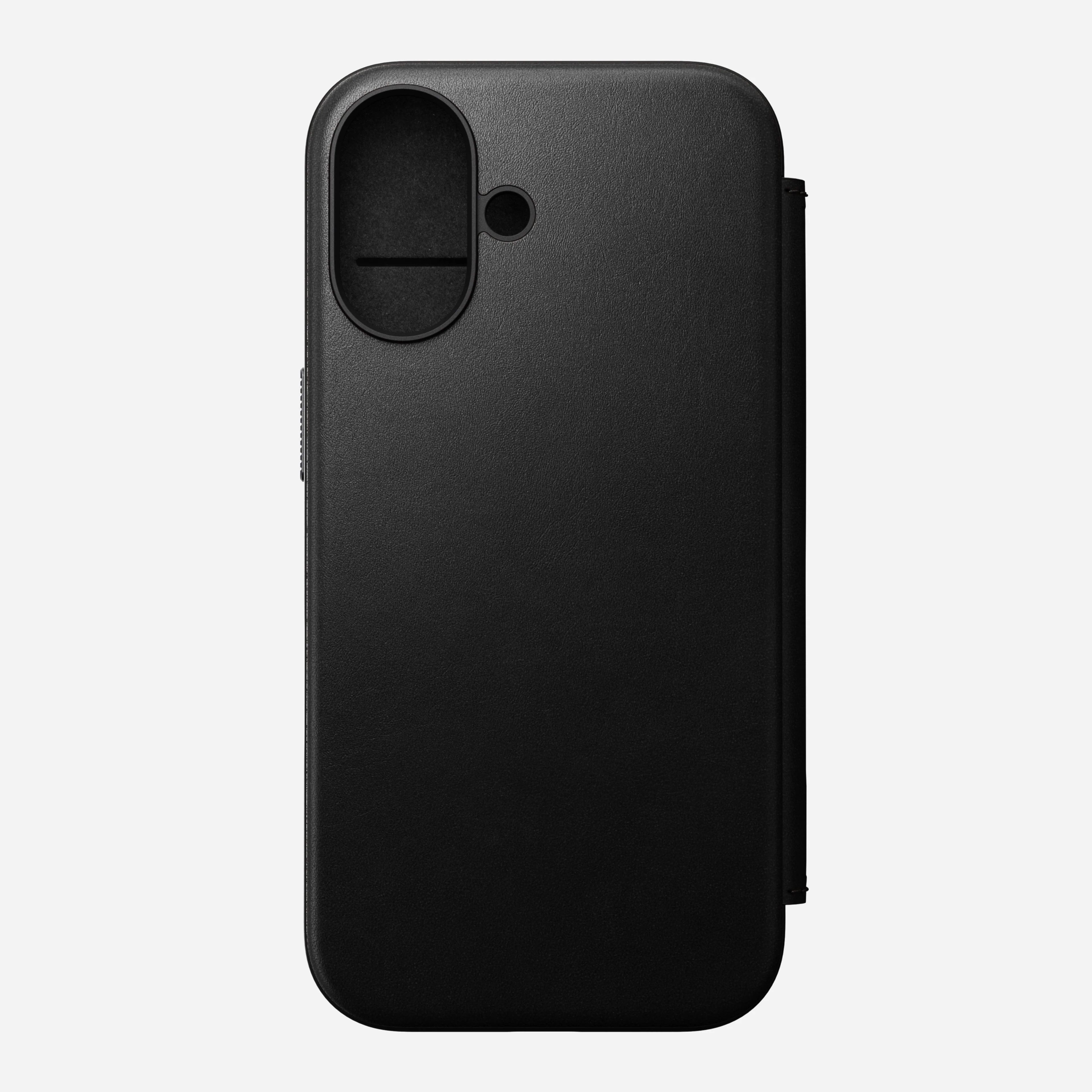 Nomad Modern Premium Leather Folio Case iPhone 16 Plus 6.7 - Black - Image 4