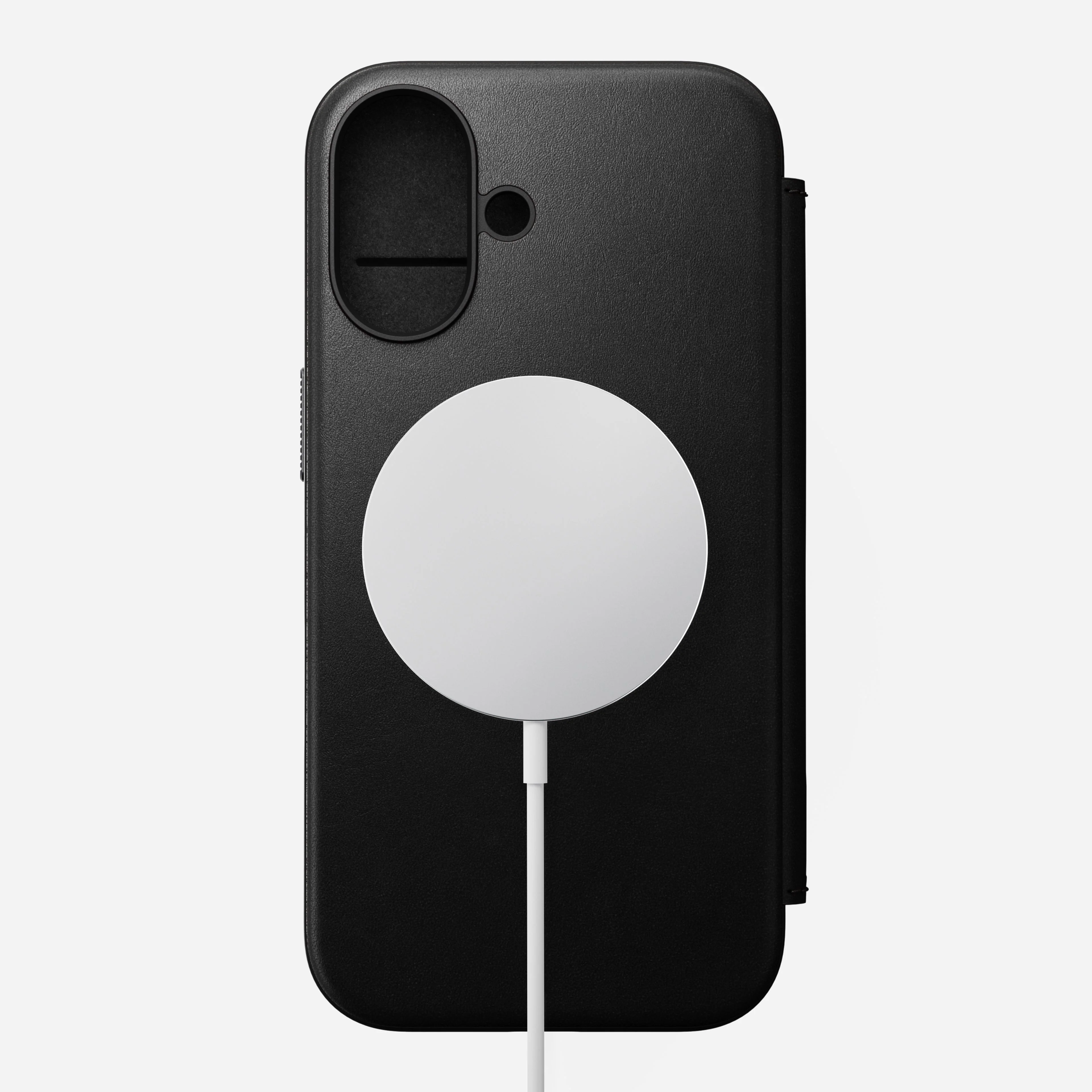 Nomad Modern Premium Leather Folio Case iPhone 16 Plus 6.7 - Black - Image 5