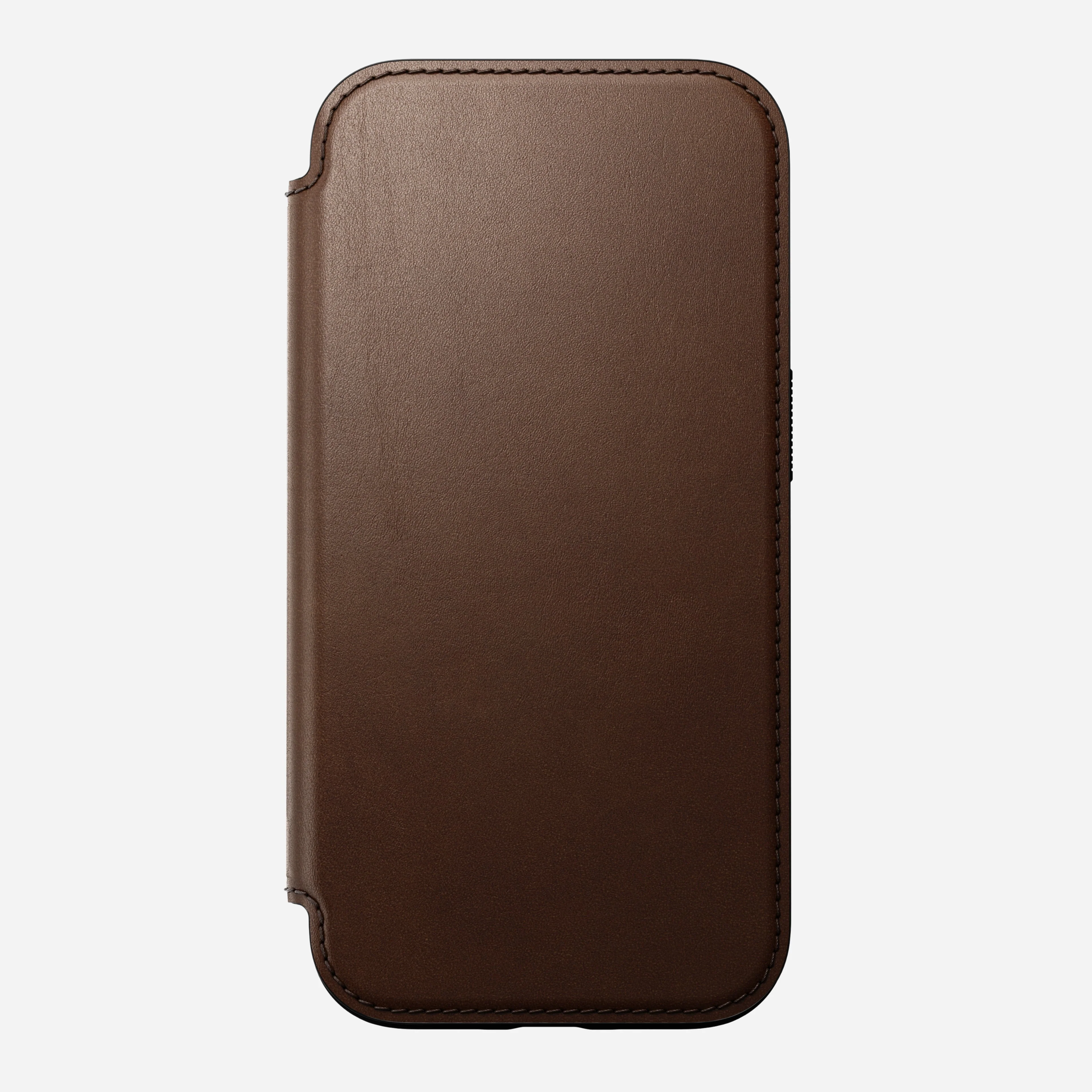 Nomad Modern Premium Leather Folio Case iPhone 16 Plus 6.7 - Brown - Image 2