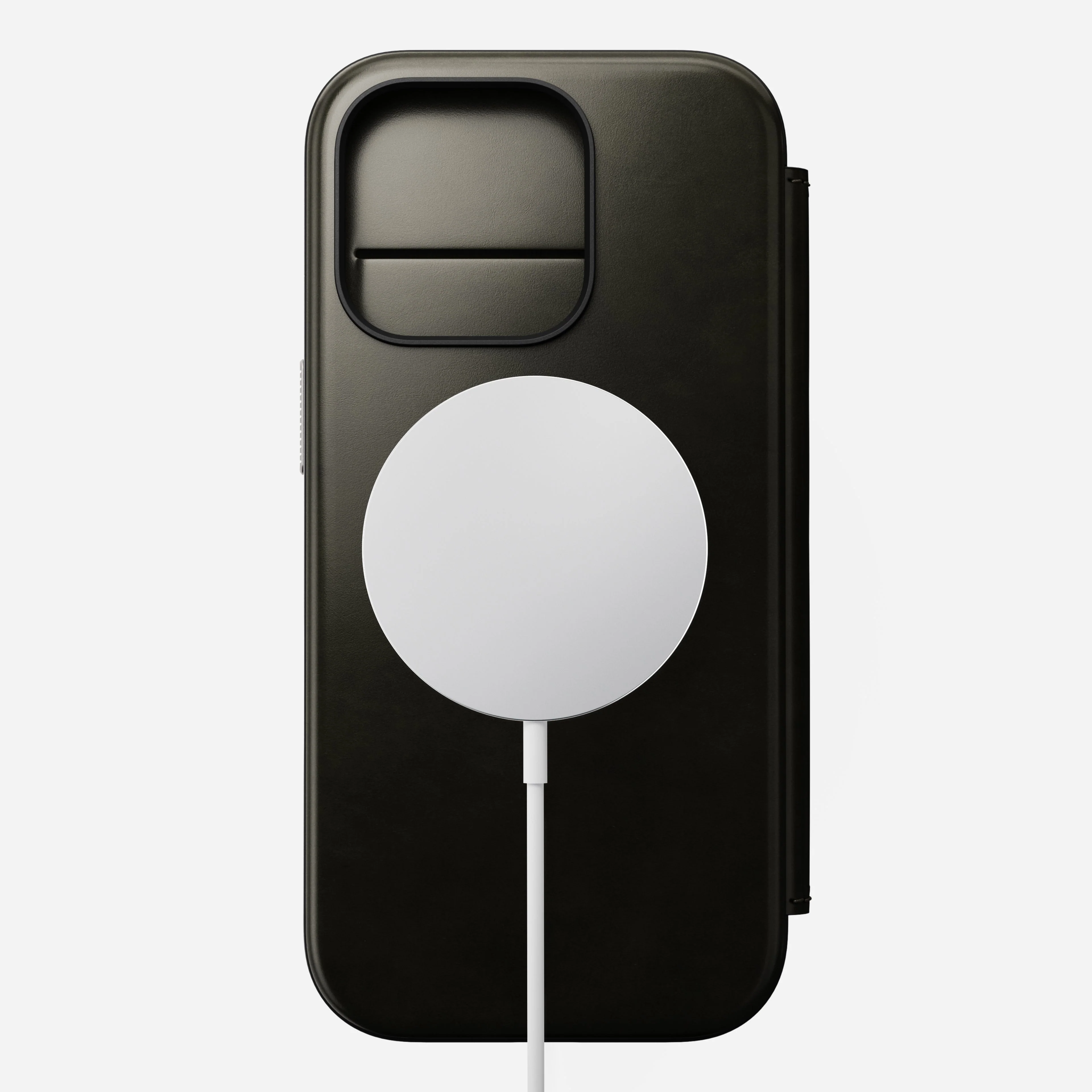 Nomad Modern Premium Leather Folio Case iPhone 16 Pro 6.3 - Black - Image 4