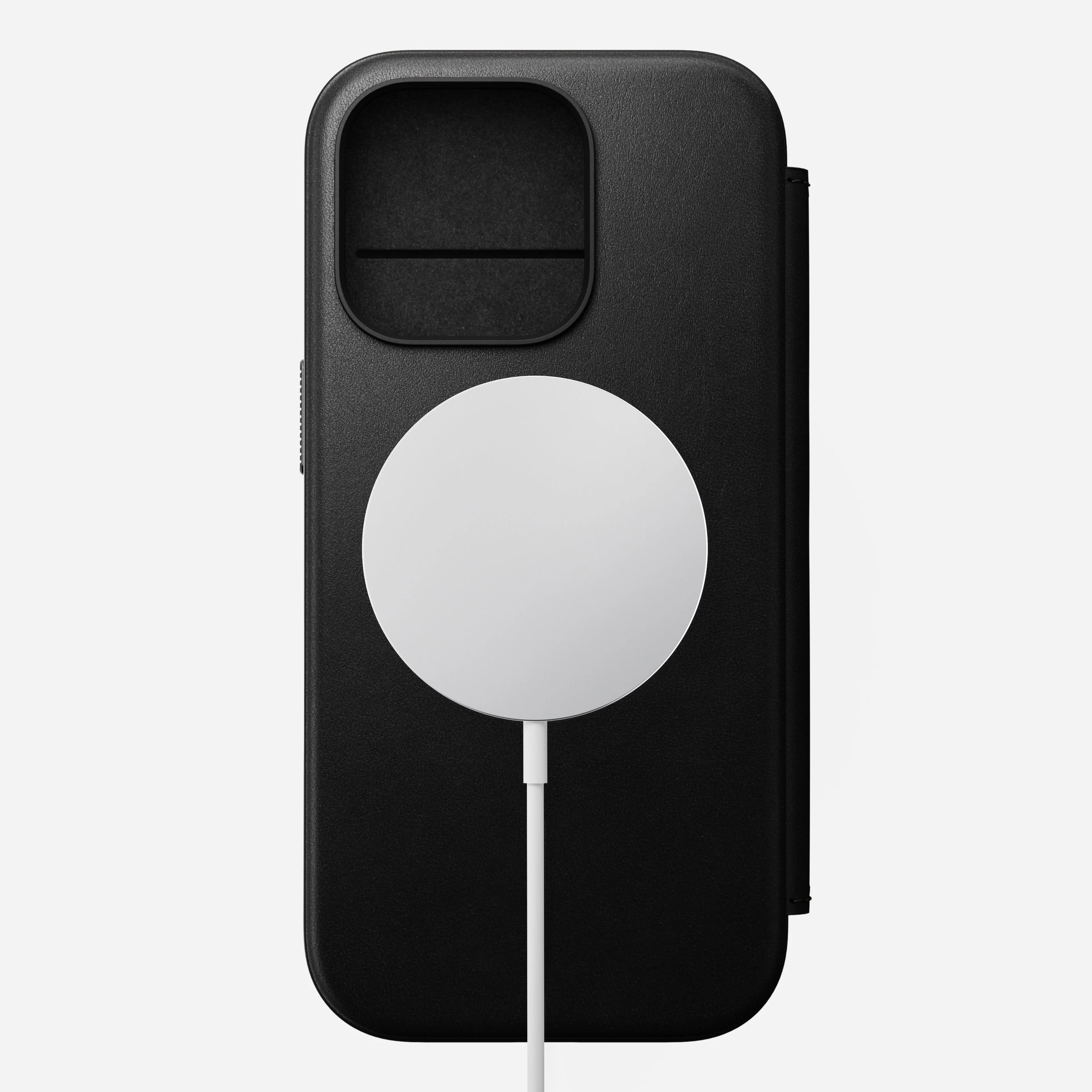 Nomad Modern Premium Leather Folio Case iPhone 16 Pro 6.3 - Black - Image 6