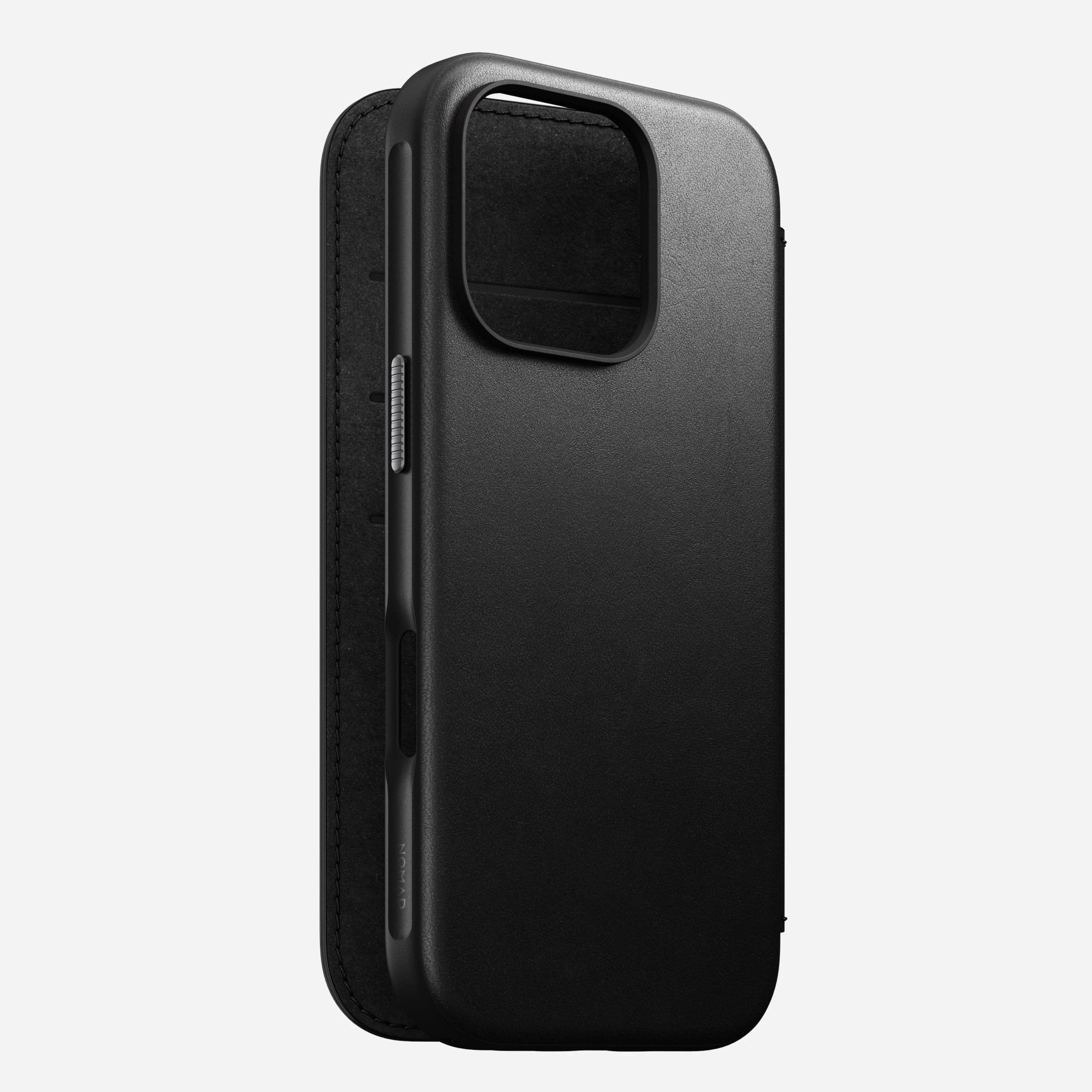 Nomad Modern Premium Leather Folio Case iPhone 16 Pro 6.3 - Black - Image 9