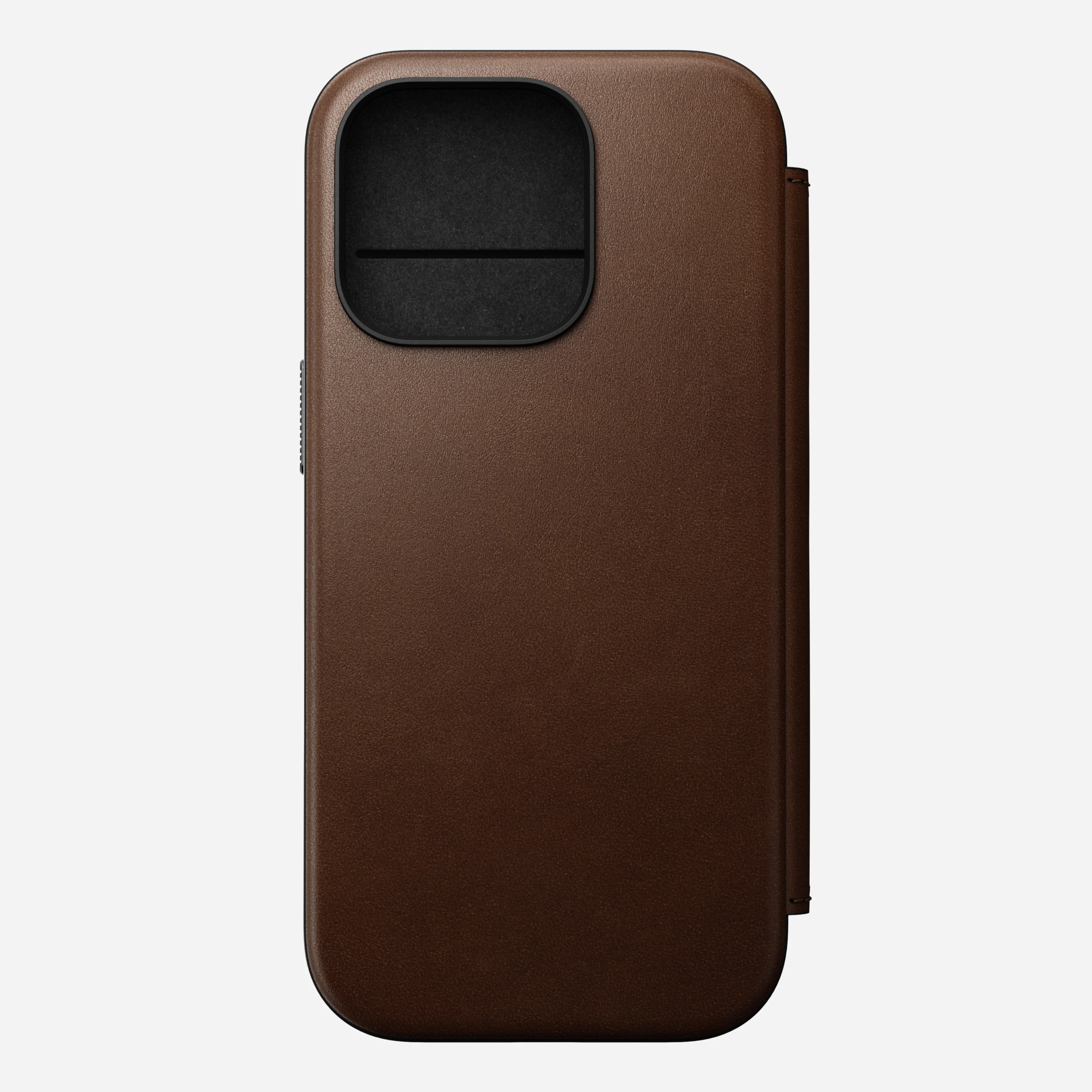 Nomad Modern Premium Leather Folio Case iPhone 16 Pro 6.3 - Brown - Image 2