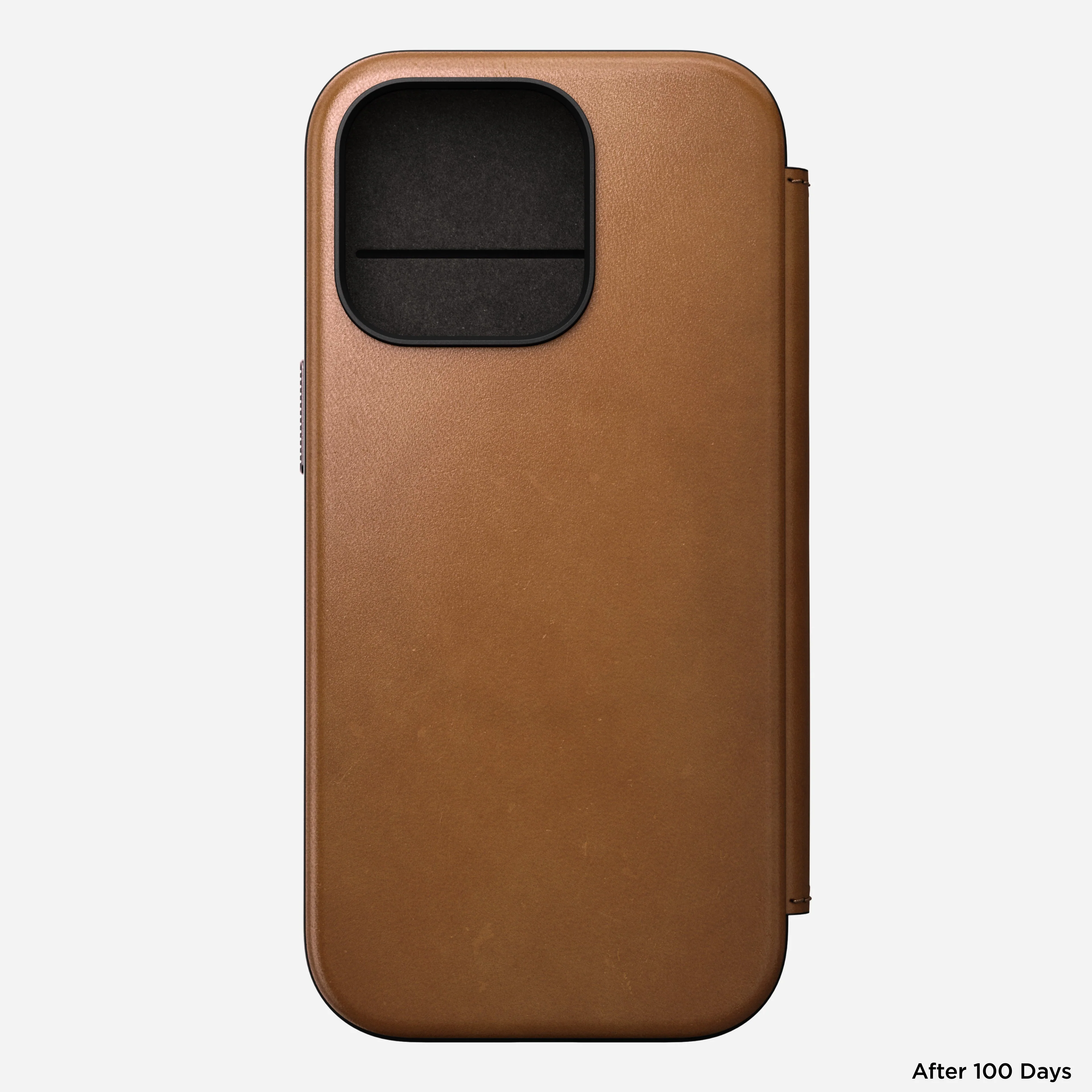 Nomad Modern Premium Leather Folio Case iPhone 16 Pro 6.3 - English Tan - Image 4