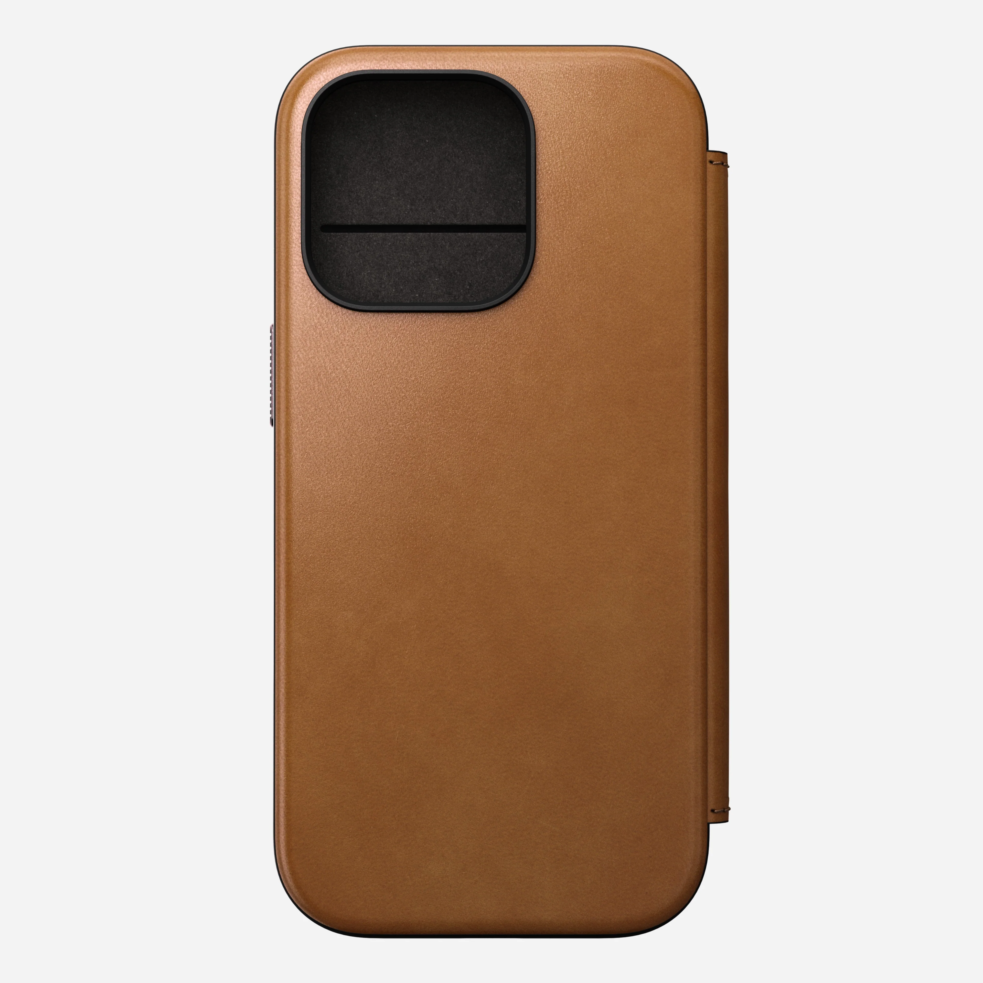 Nomad Modern Premium Leather Folio Case iPhone 16 Pro 6.3 - English Tan - Image 5