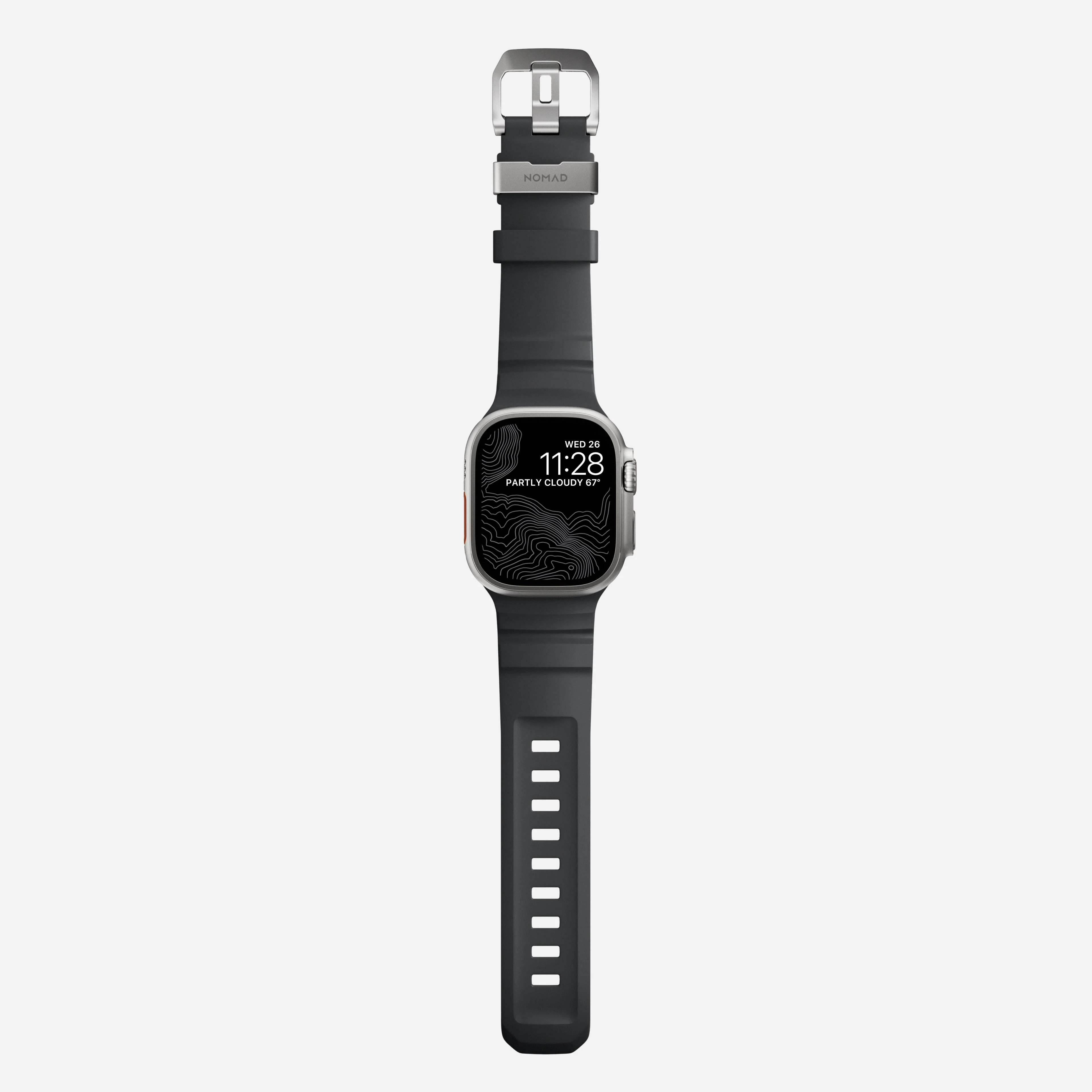 Nomad Rocky Point Band for Apple Watch 42-49 & Ultra 1 - 3 - Storm (Natural Hardware) - Image 11