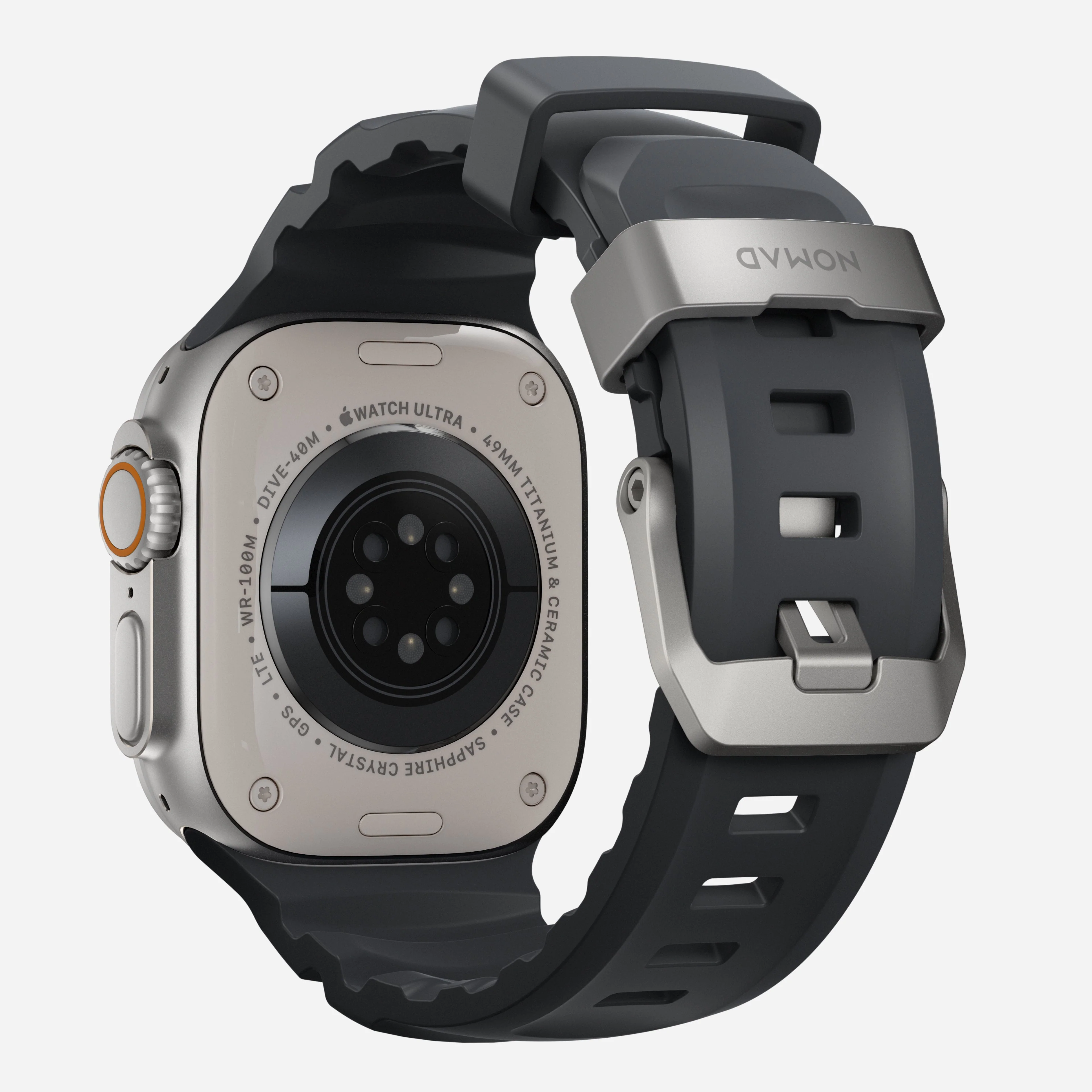 Nomad Rocky Point Band for Apple Watch 42-49 & Ultra 1 - 3 - Storm (Natural Hardware) - Image 2
