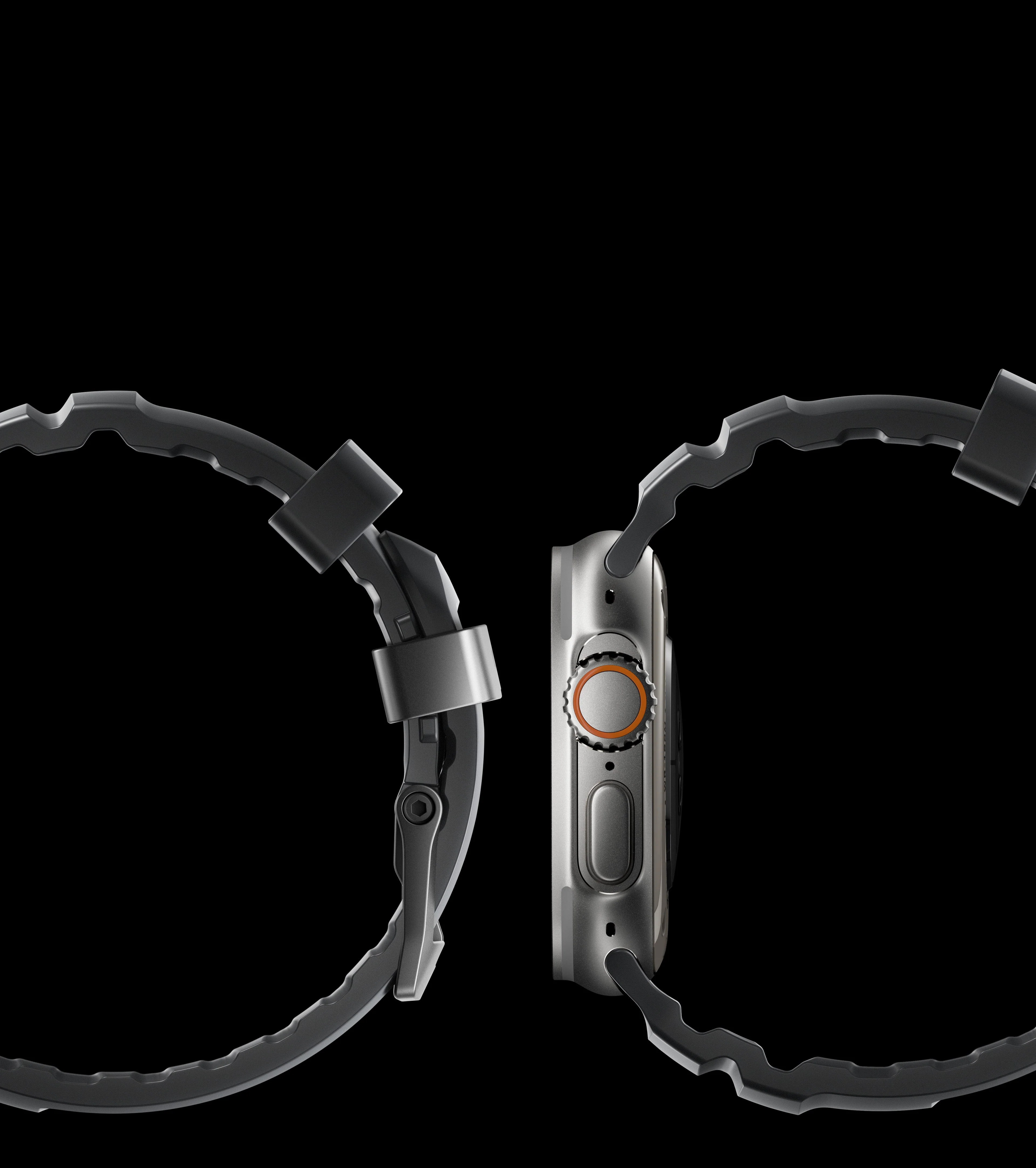 Nomad Rocky Point Band for Apple Watch 42-49 & Ultra 1 - 3 - Storm (Natural Hardware) - Image 6