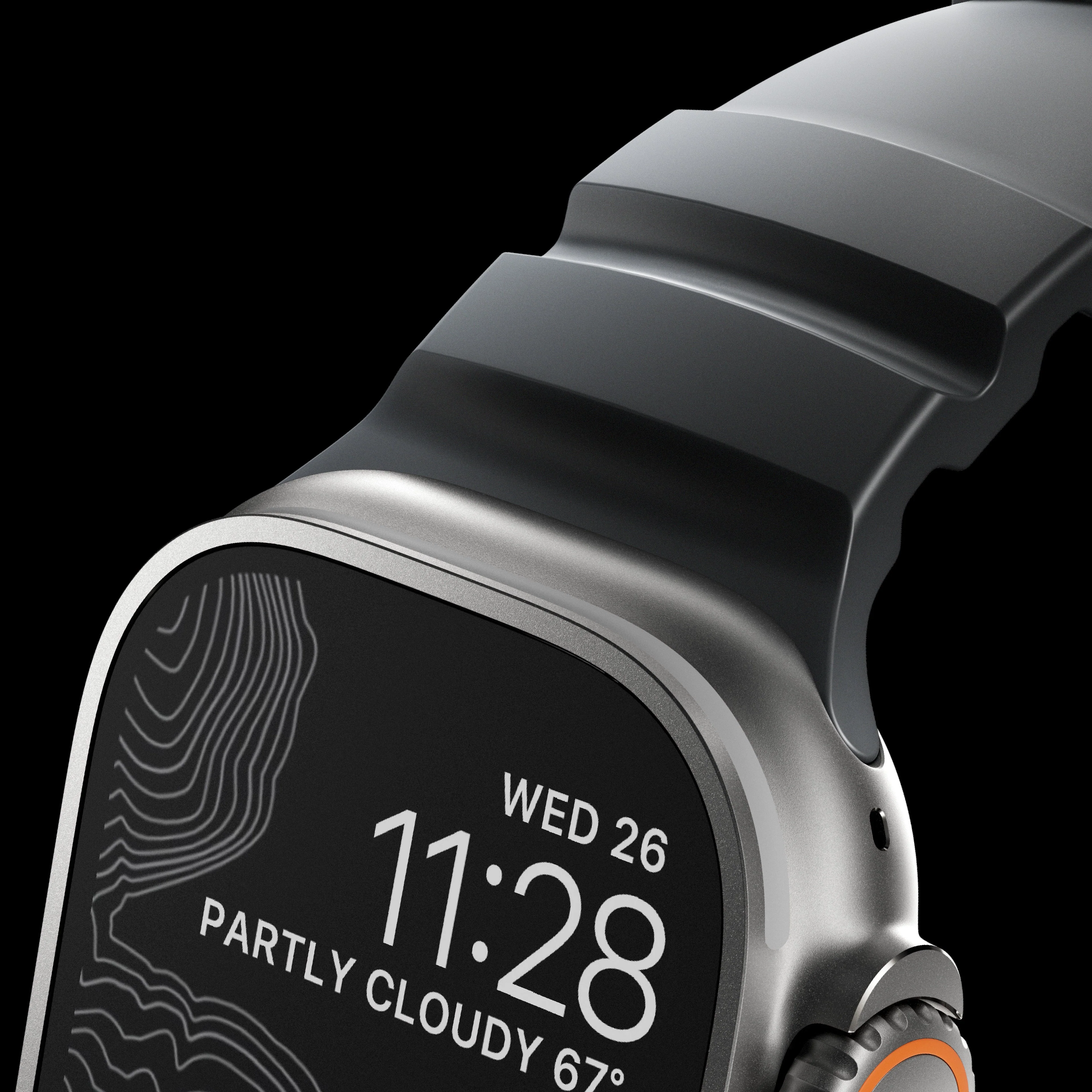 Nomad Rocky Point Band for Apple Watch 42-49 & Ultra 1 - 3 - Storm (Natural Hardware) - Image 9