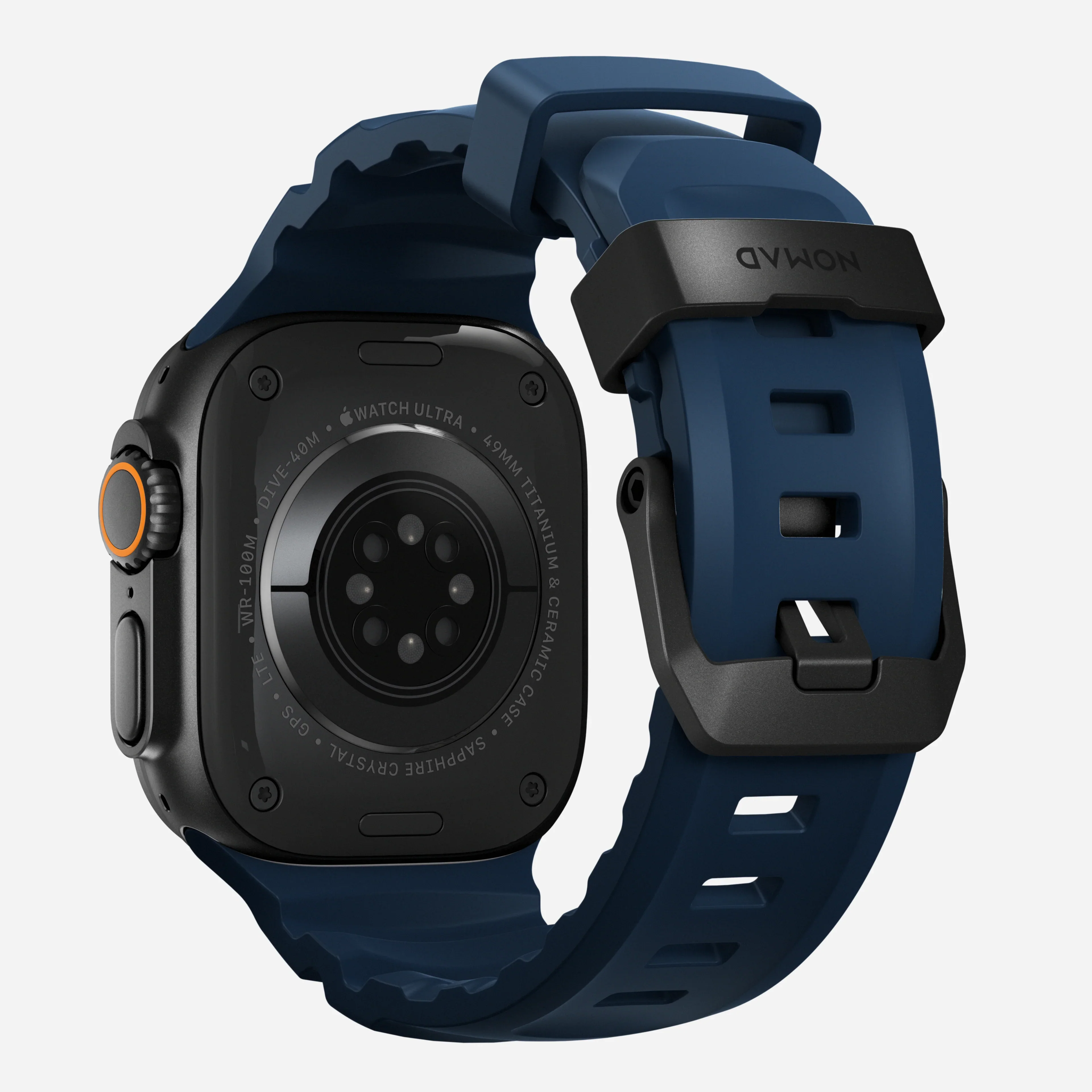 Nomad Rocky Point Band for Apple Watch 42-49 & Ultra 1 - 3 - Atlantic (Black Hardware) - Image 2