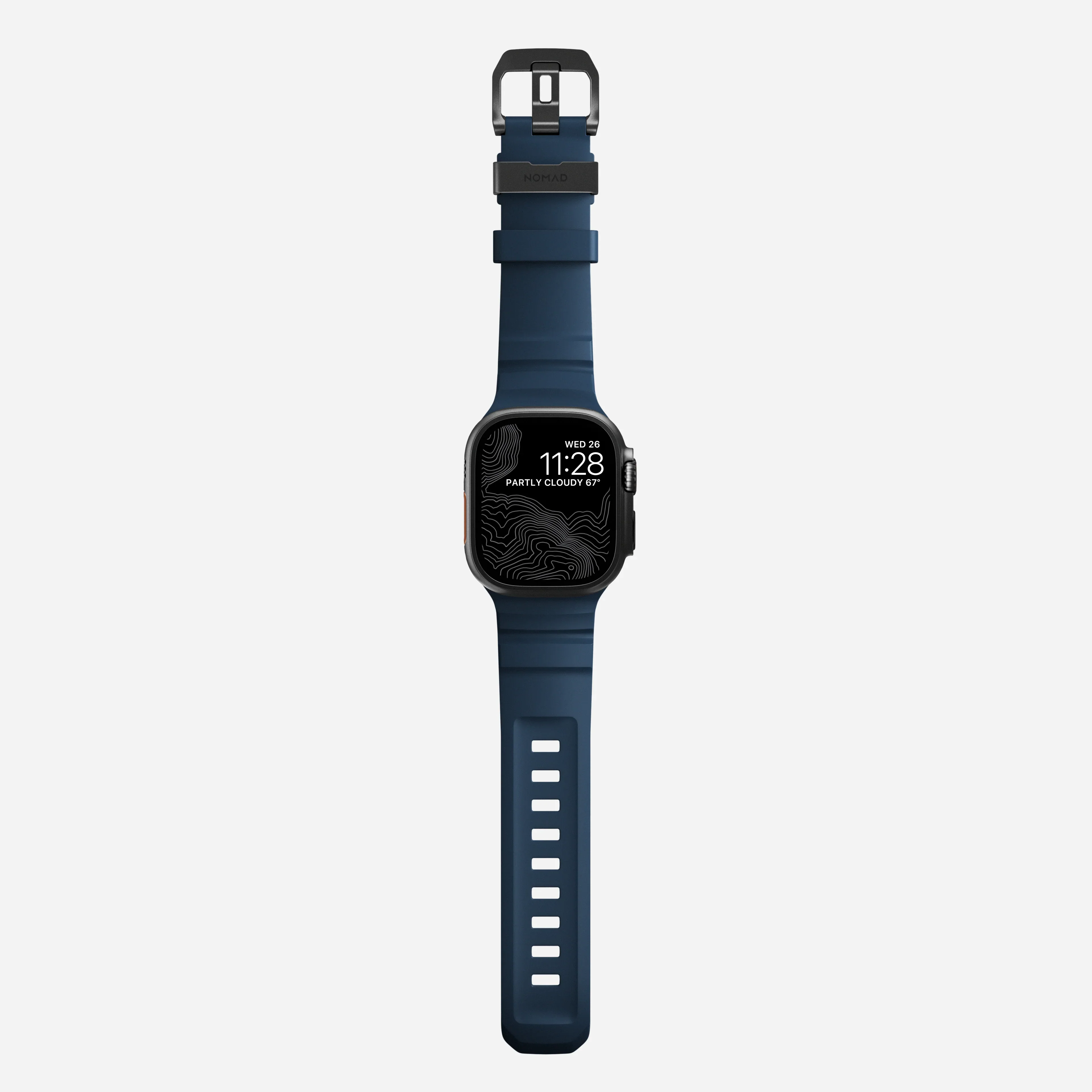 Nomad Rocky Point Band for Apple Watch 42-49 & Ultra 1 - 3 - Atlantic (Black Hardware) - Image 3