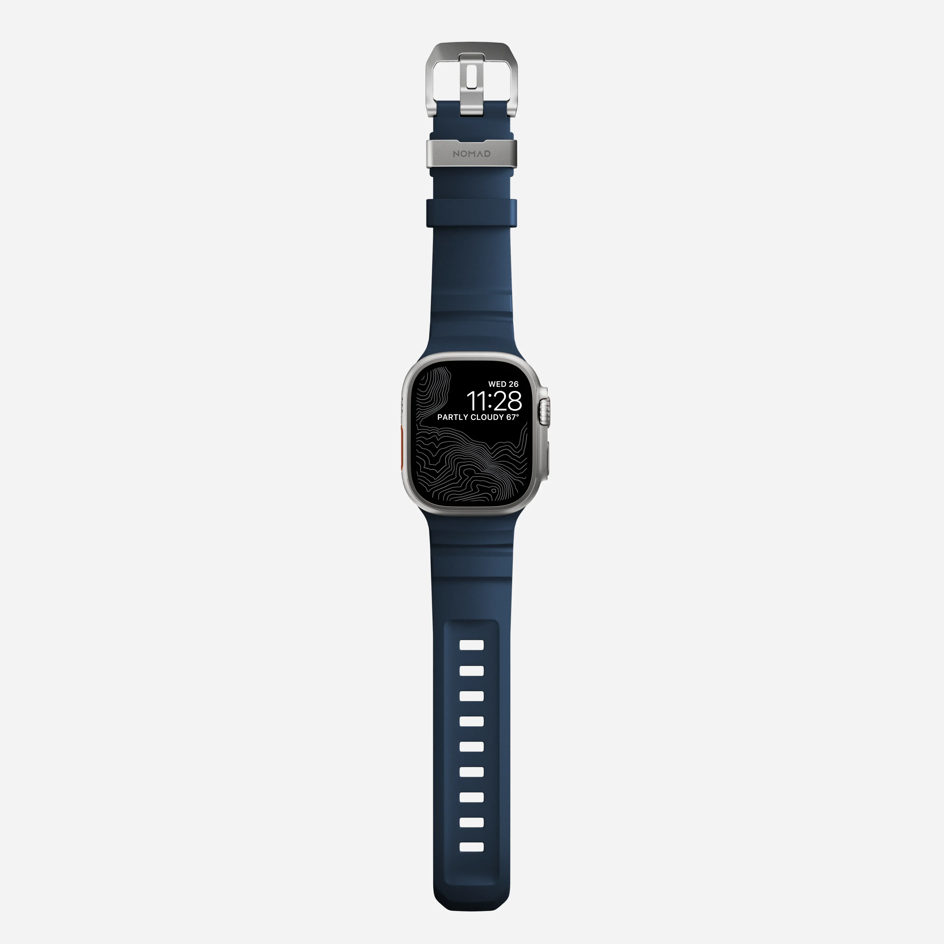 Nomad Rocky Point Band for Apple Watch 42-49 & Ultra 1 - 3 - Atlantic (Natural Hardware) - Image 3