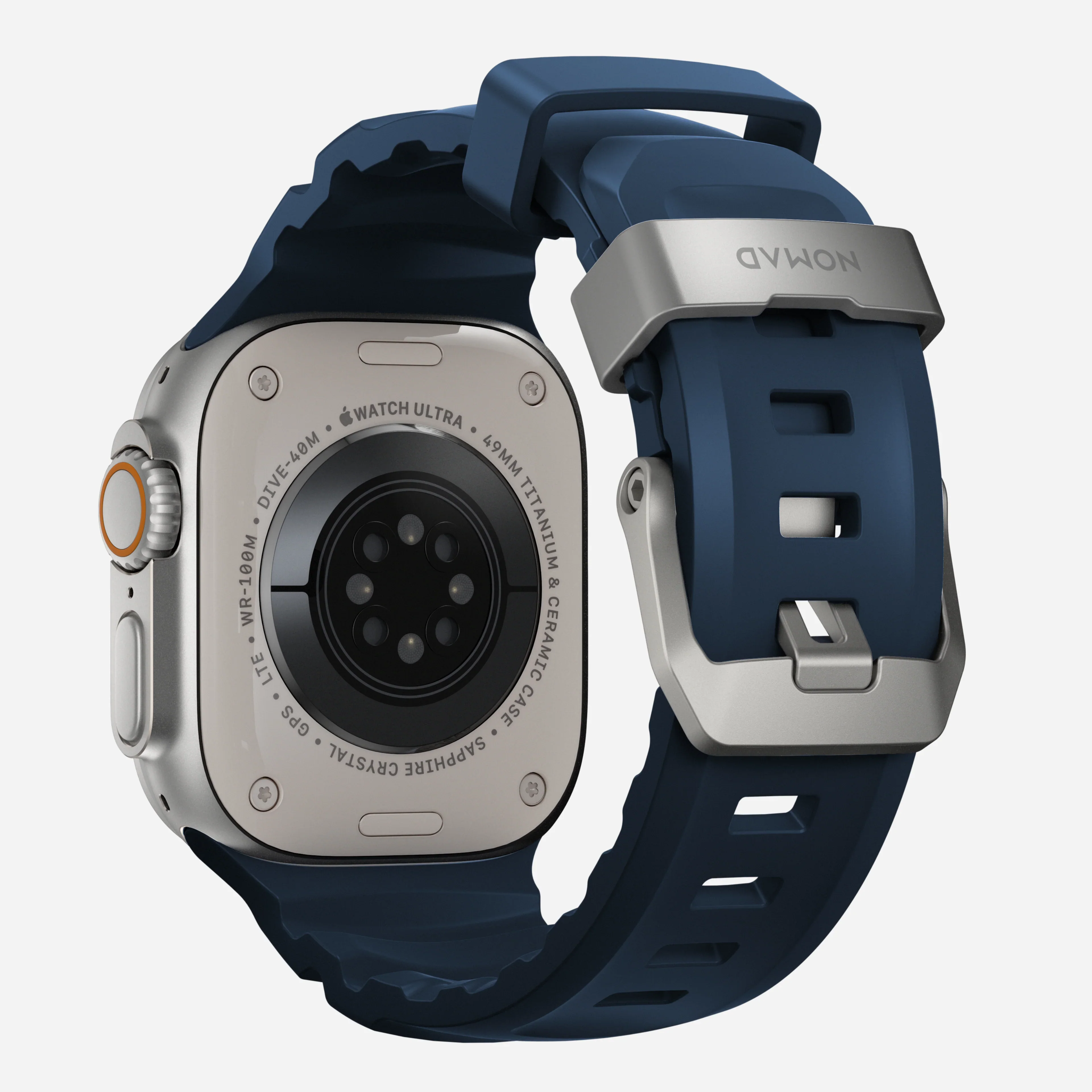Nomad Rocky Point Band for Apple Watch 42-49 & Ultra 1 - 3 - Atlantic (Natural Hardware) - Image 7