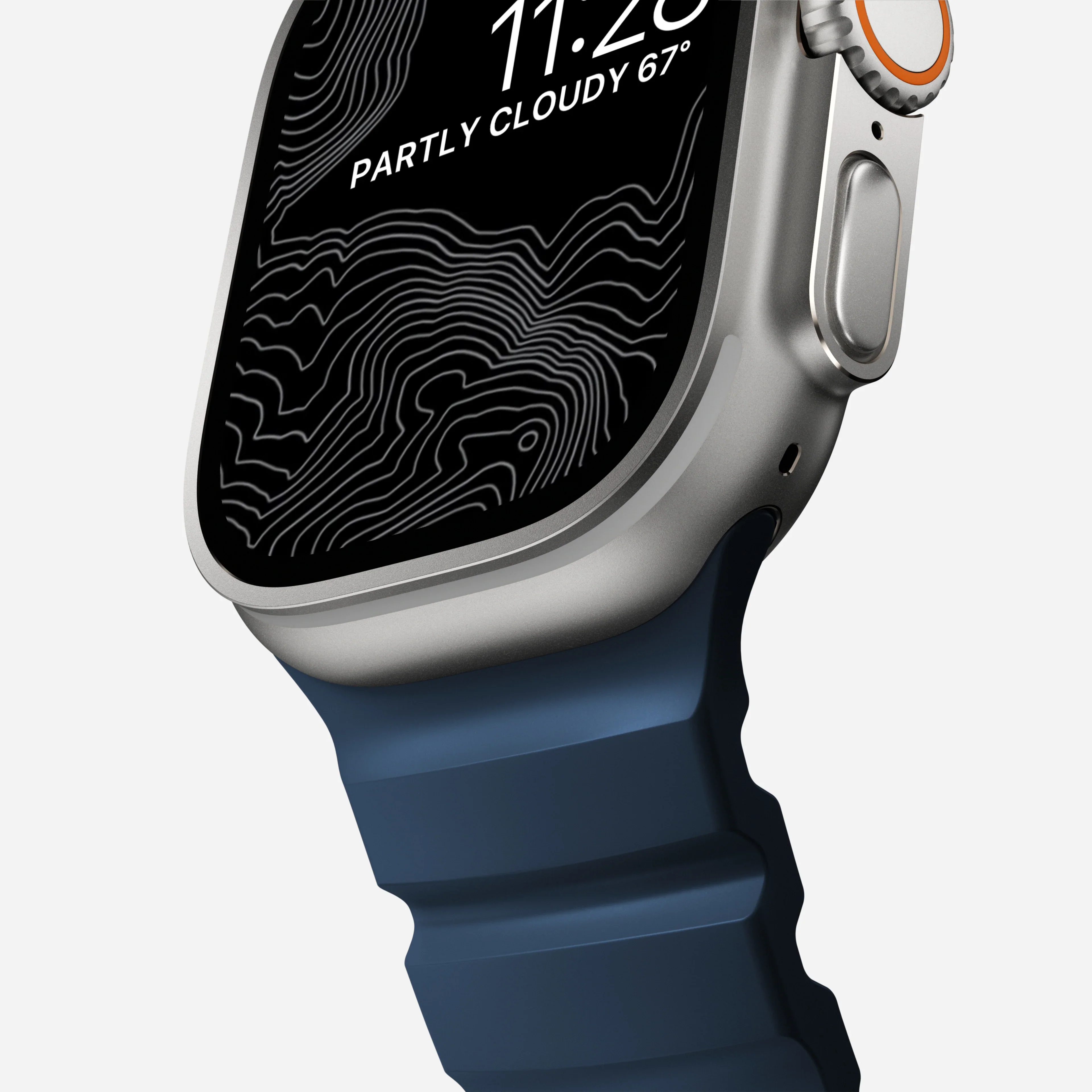 Nomad Rocky Point Band for Apple Watch 42-49 & Ultra 1 - 3 - Atlantic (Natural Hardware) - Image 8
