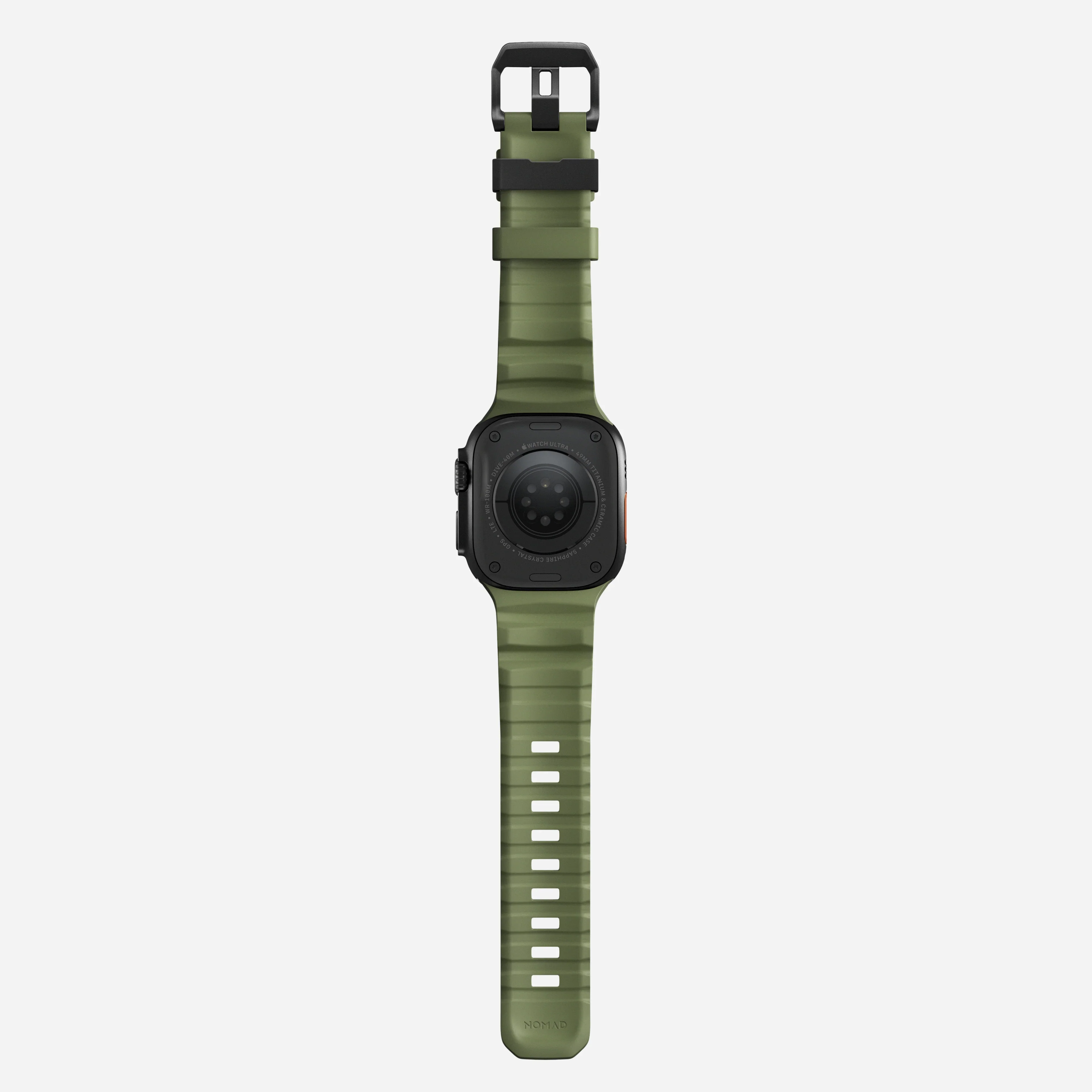 Nomad Rocky Point Band for Apple Watch 42-49 & Ultra 1 - 3 - Forest Green (Black Hardware) - Image 3
