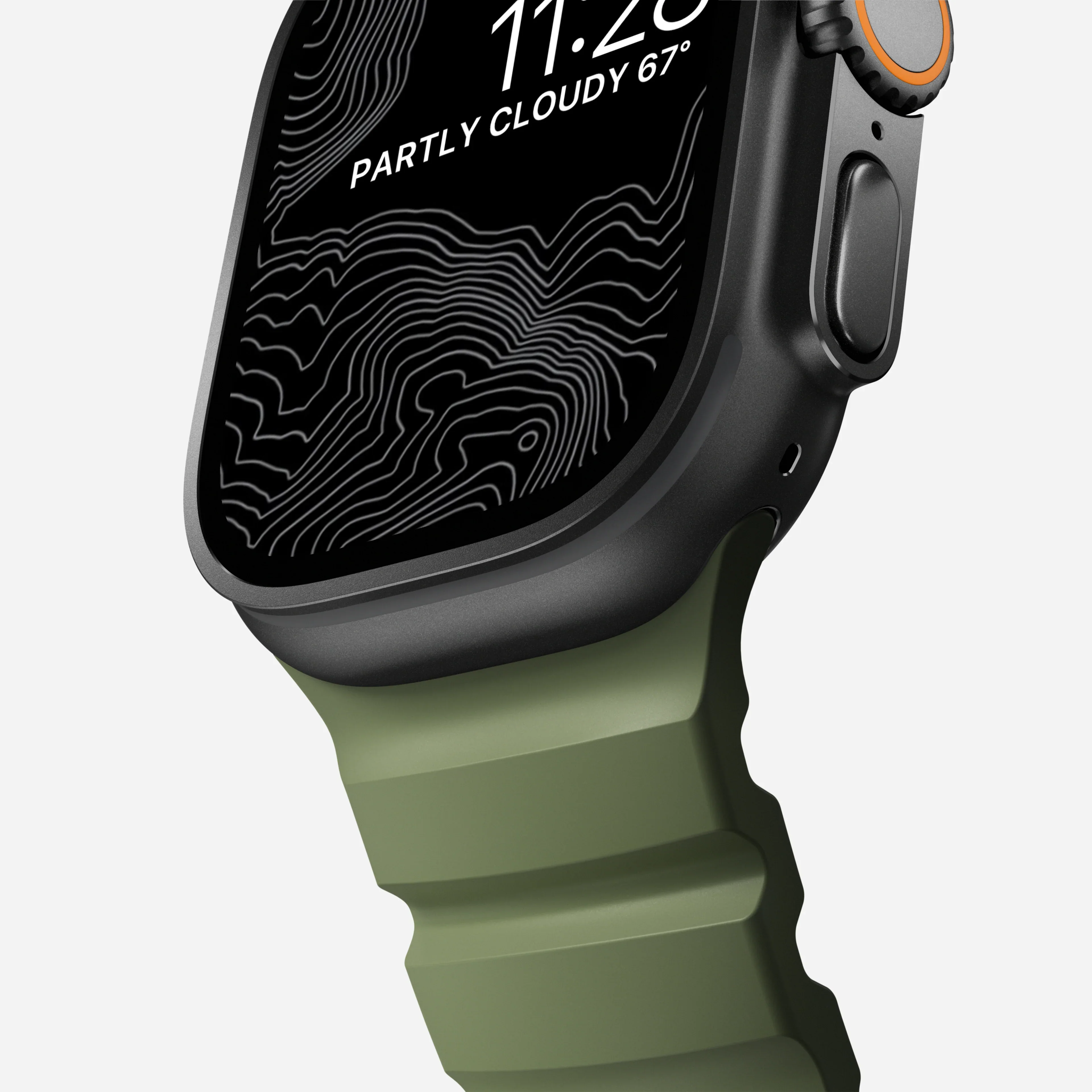 Nomad Rocky Point Band for Apple Watch 42-49 & Ultra 1 - 3 - Forest Green (Black Hardware) - Image 4