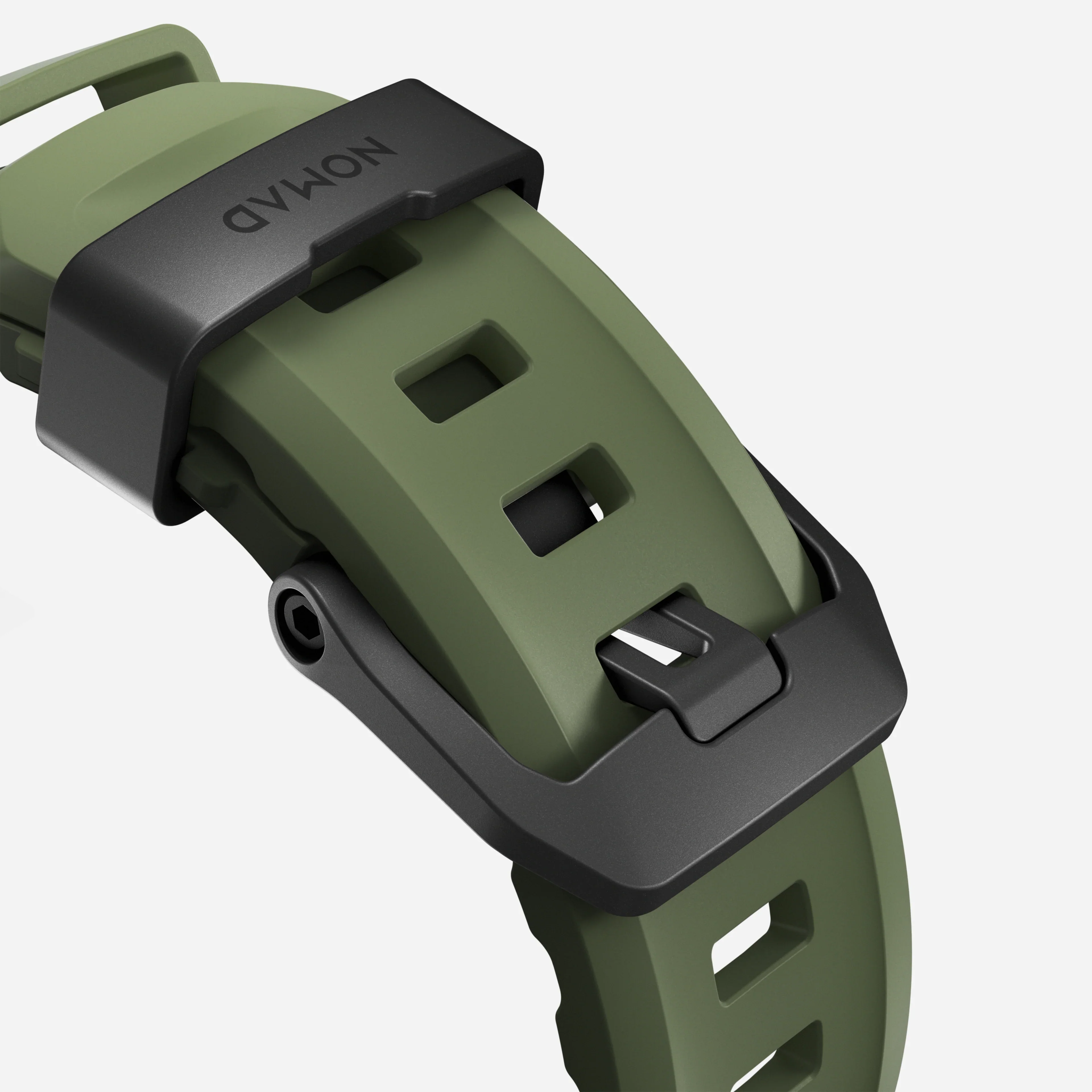 Nomad Rocky Point Band for Apple Watch 42-49 & Ultra 1 - 3 - Forest Green (Black Hardware) - Image 5