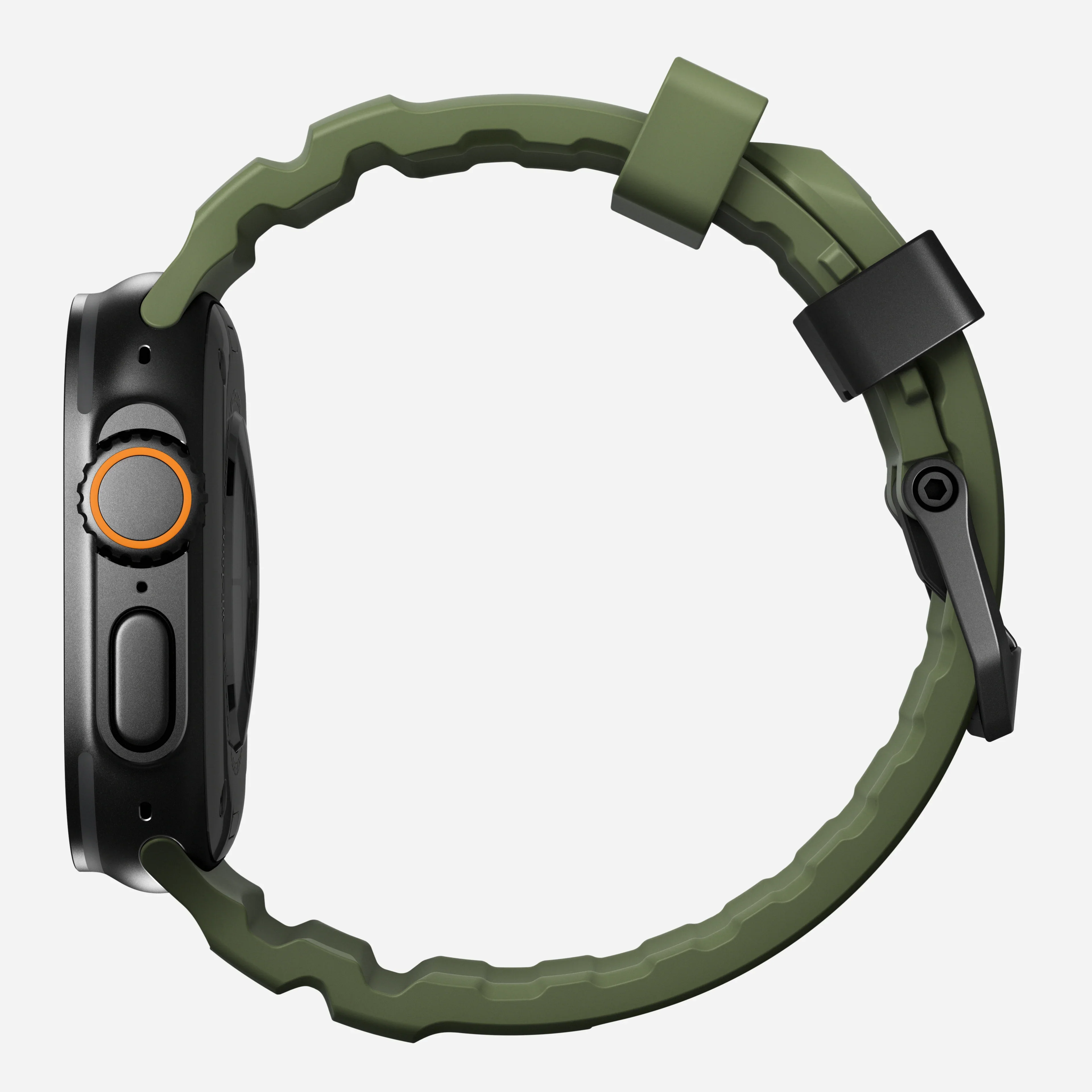 Nomad Rocky Point Band for Apple Watch 42-49 & Ultra 1 - 3 - Forest Green (Black Hardware) - Image 8