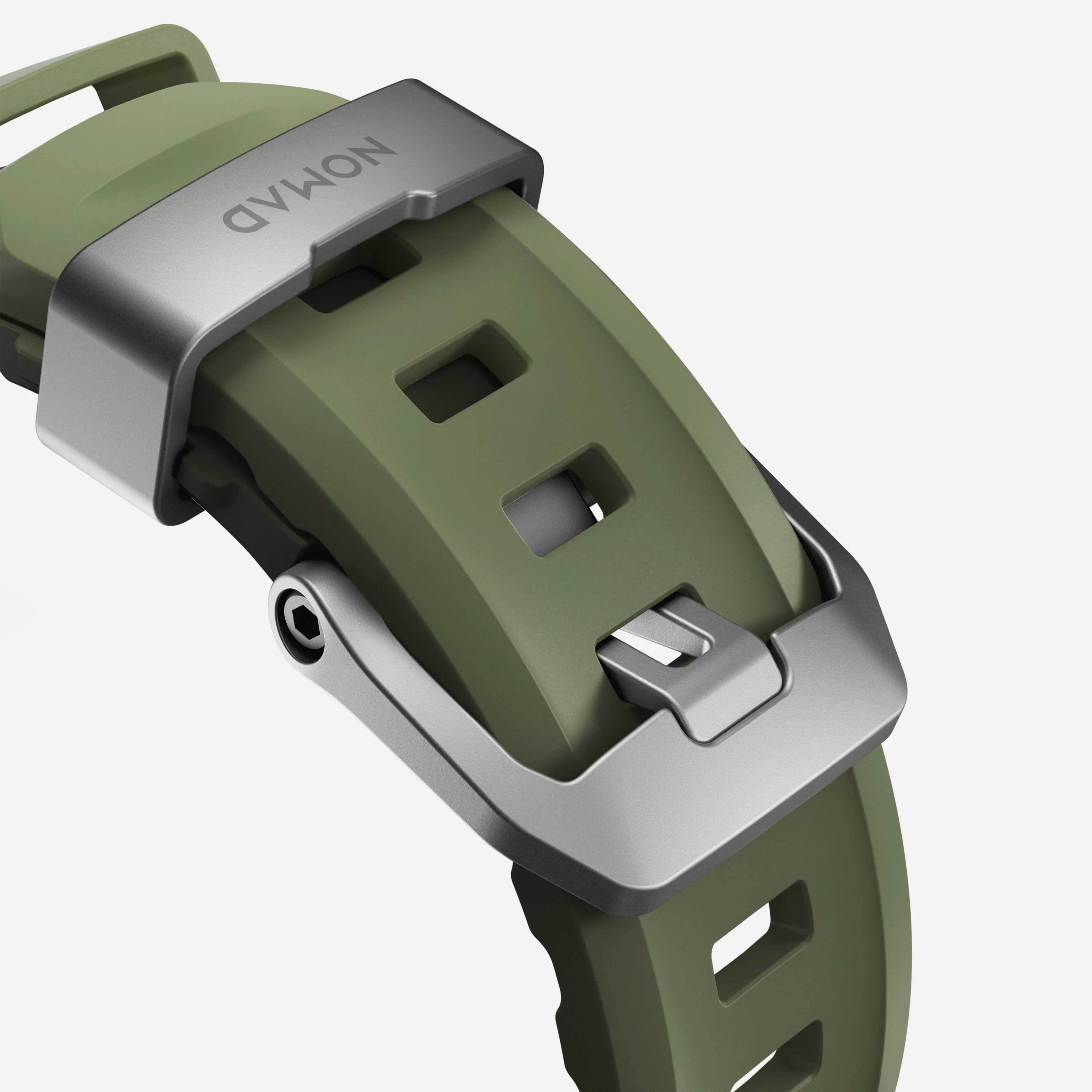 Nomad Rocky Point Band for Apple Watch 42-49 & Ultra 1 - 3 - Forest Green (Natural Hardware) - Image 3