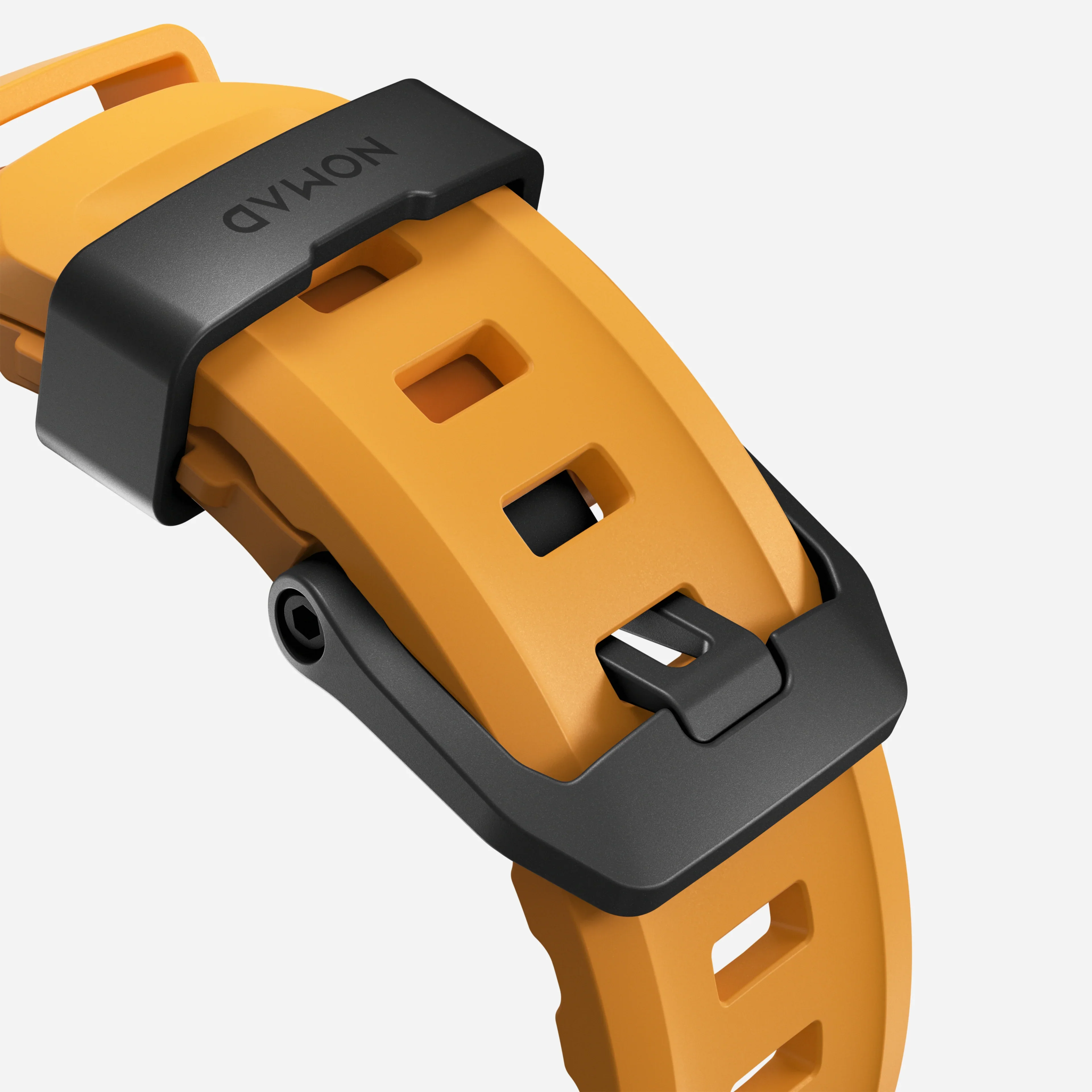 Nomad Rocky Point Band for Apple Watch 42-49 & Ultra 1 -3  - Sol Yellow (Black Hardware) - Image 9