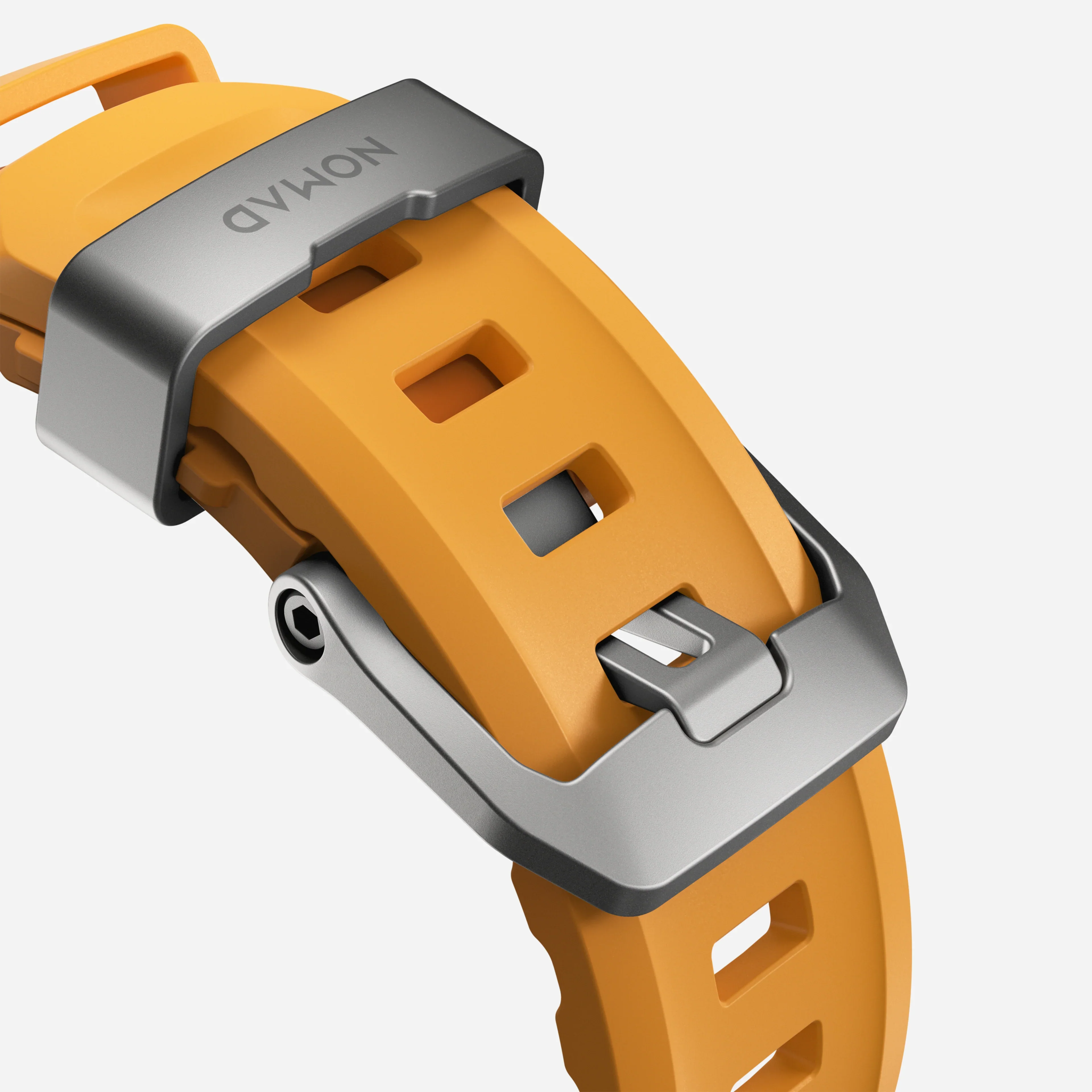 Nomad Rocky Point Band for Apple Watch 42-49 & Ultra 1 - 3 - Sol Yellow (Natural Hardware) - Image 4