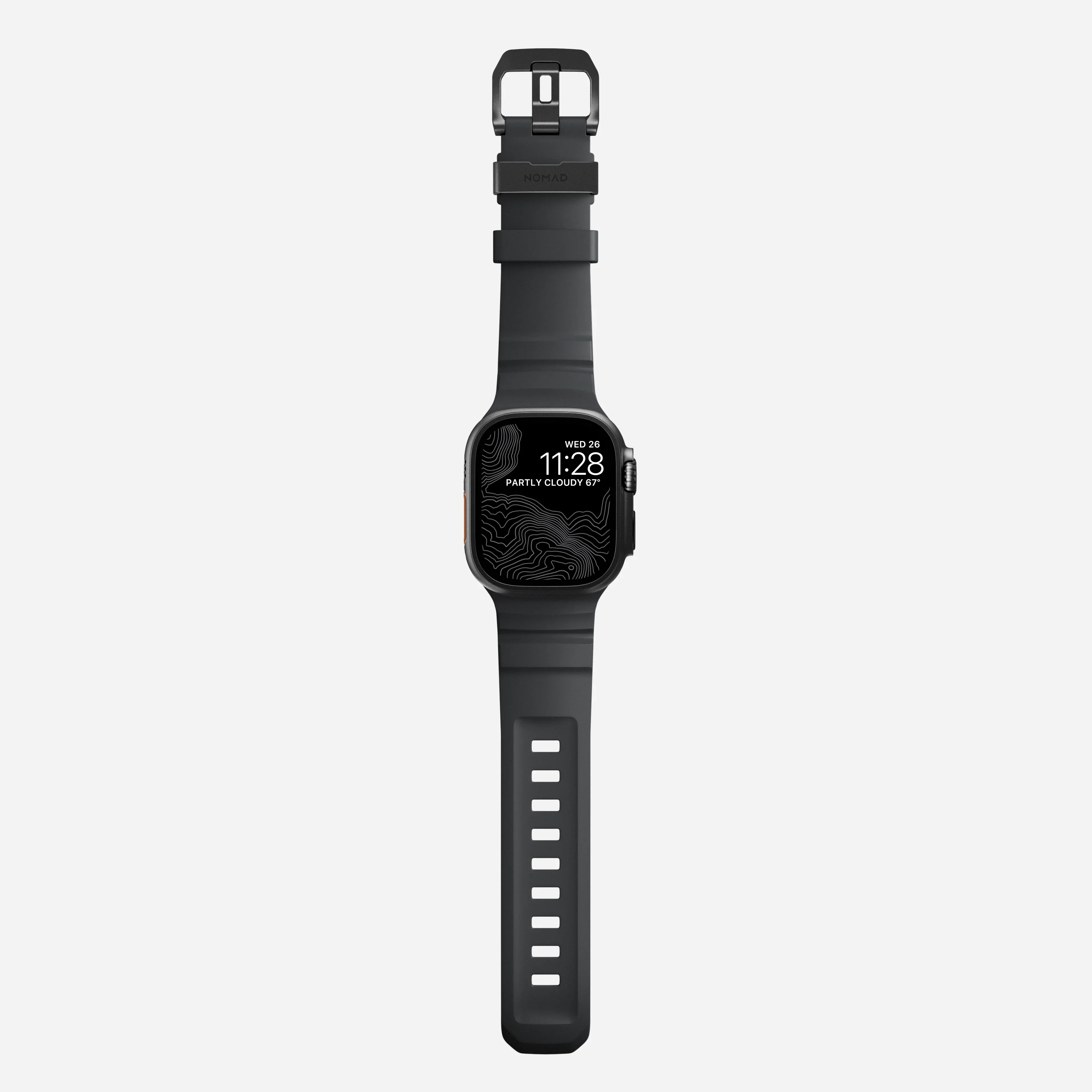 Nomad Rocky Point Band for Apple Watch 42-49 & Ultra 1 - 3 - Storm (Black Hardware) - Image 2