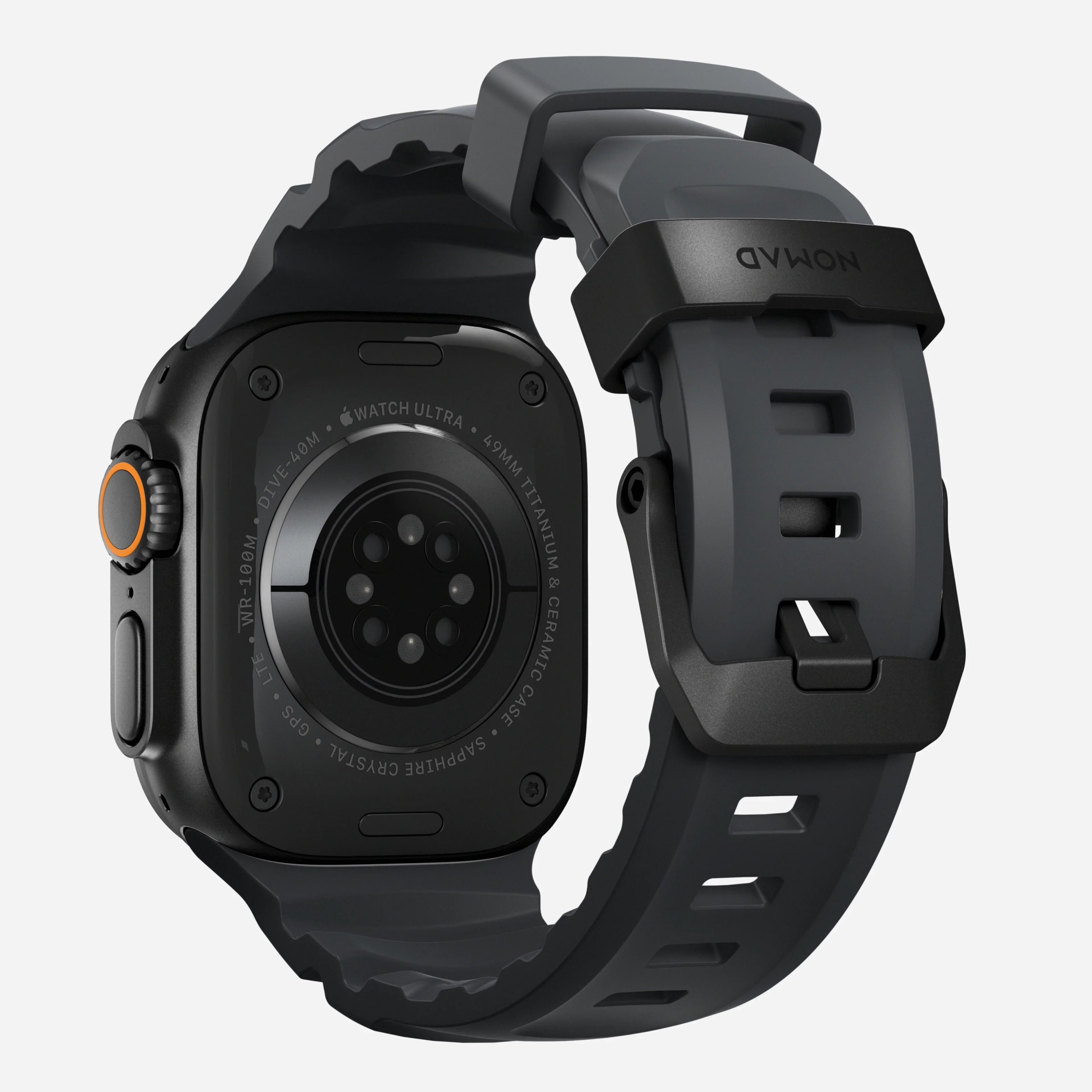 Nomad Rocky Point Band for Apple Watch 42-49 & Ultra 1 - 3 - Storm (Black Hardware) - Image 4