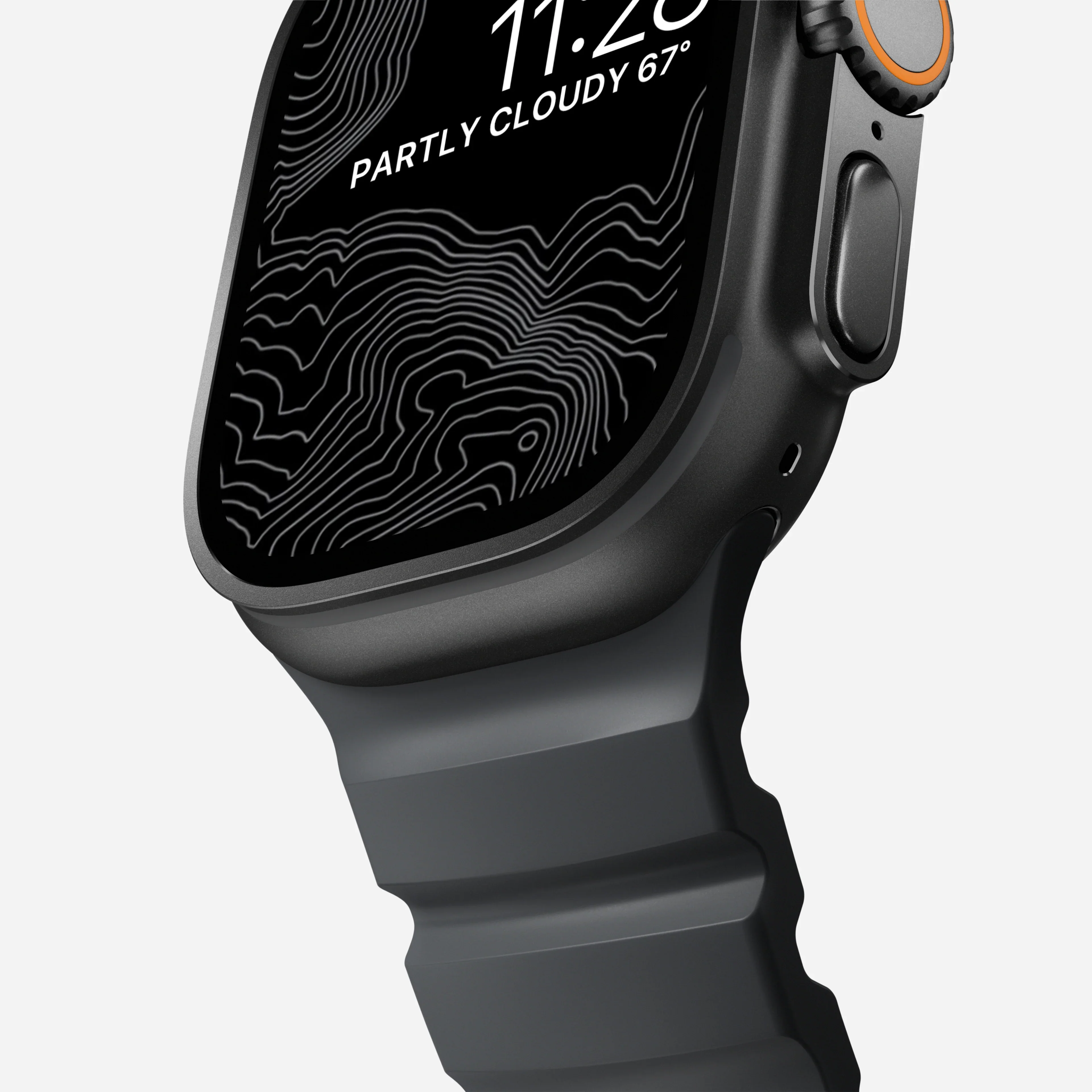 Nomad Rocky Point Band for Apple Watch 42-49 & Ultra 1 - 3 - Storm (Black Hardware) - Image 5