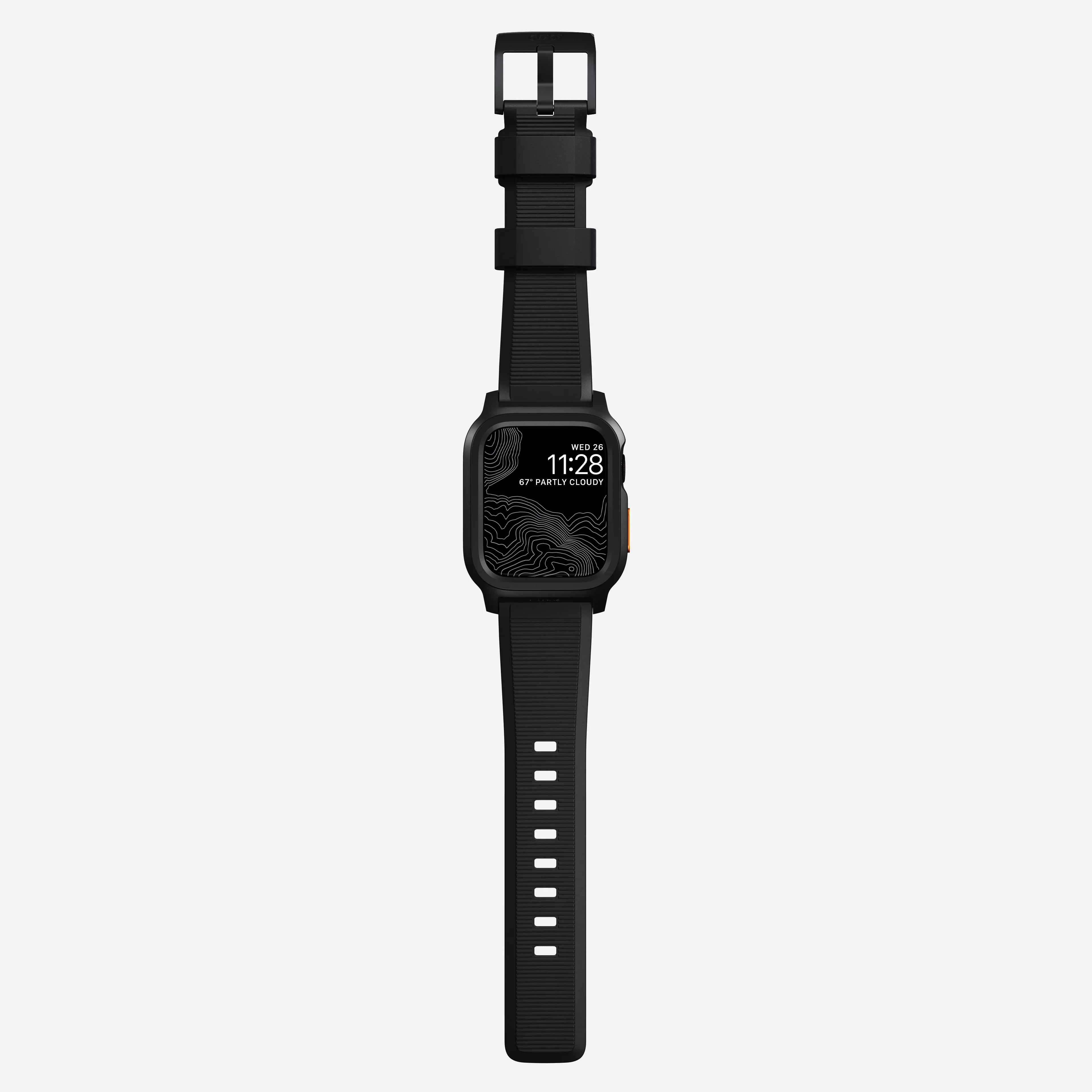 Nomad Rugged Apple Watch Case & Band 44m / 45mm - Black Hardware - Image 3