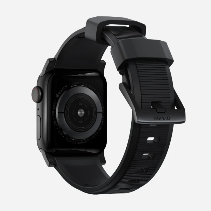Nomad Rugged Band 41mm Black Hardware FKM Rubber Bracelet - Black - Image 4