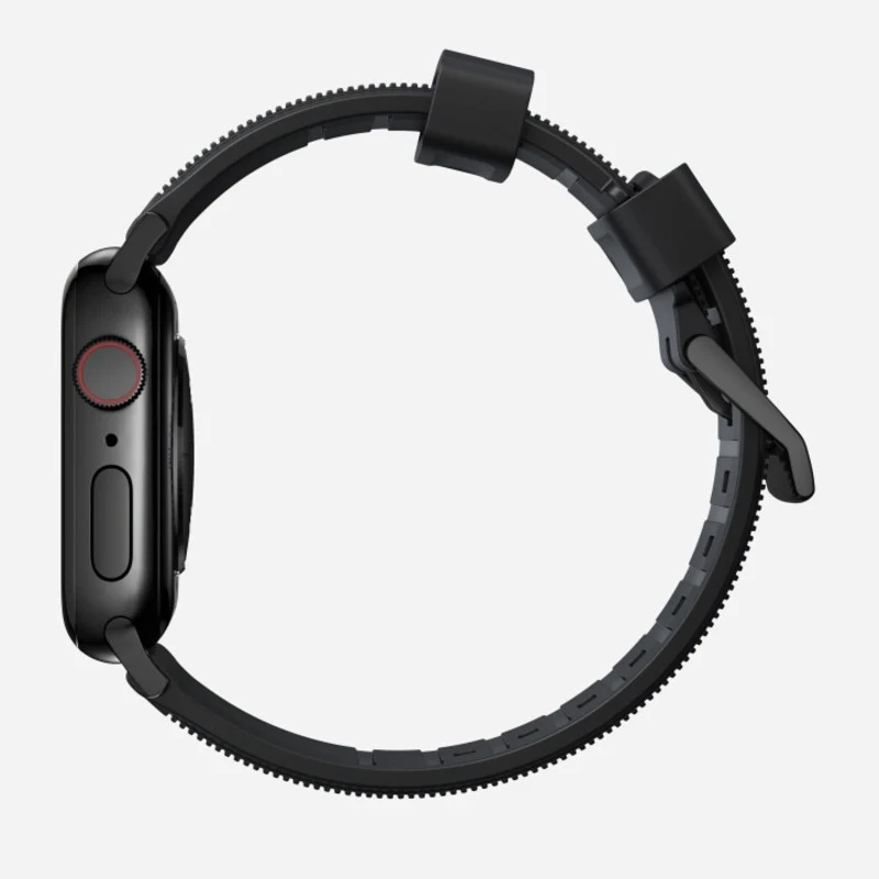 Nomad Rugged Band 41mm Black Hardware FKM Rubber Bracelet - Black - Image 5