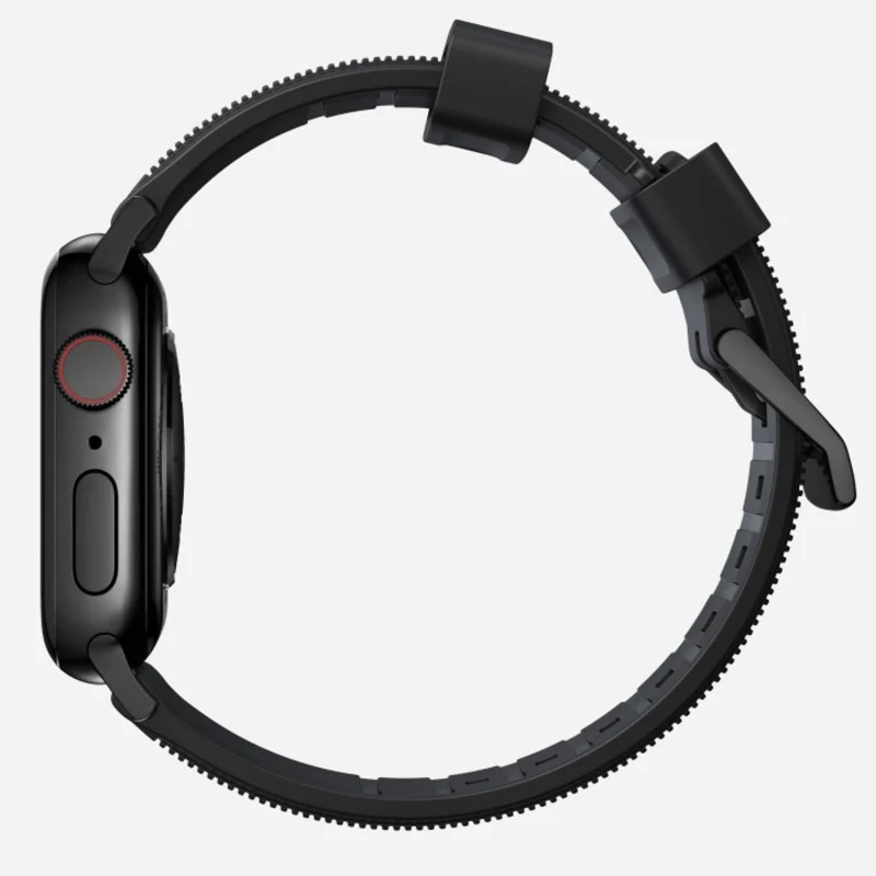 Nomad Rugged Band 42/44/45/46/49mm Black Hardware Bracelet - Black - Image 3