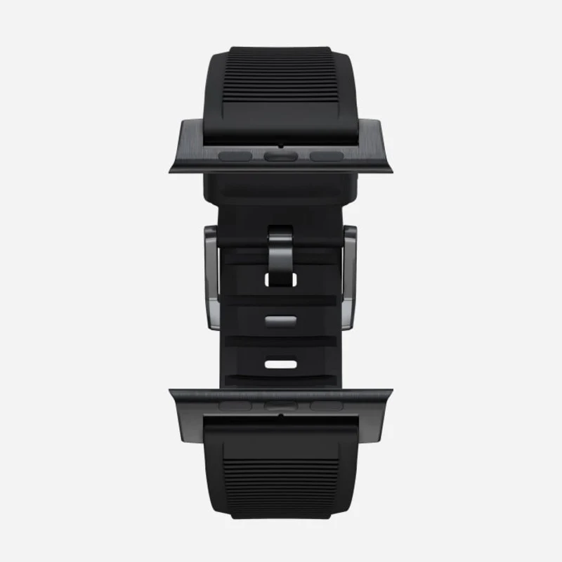 Nomad Rugged Band 42/44/45/46/49mm Black Hardware Bracelet - Black - Image 7