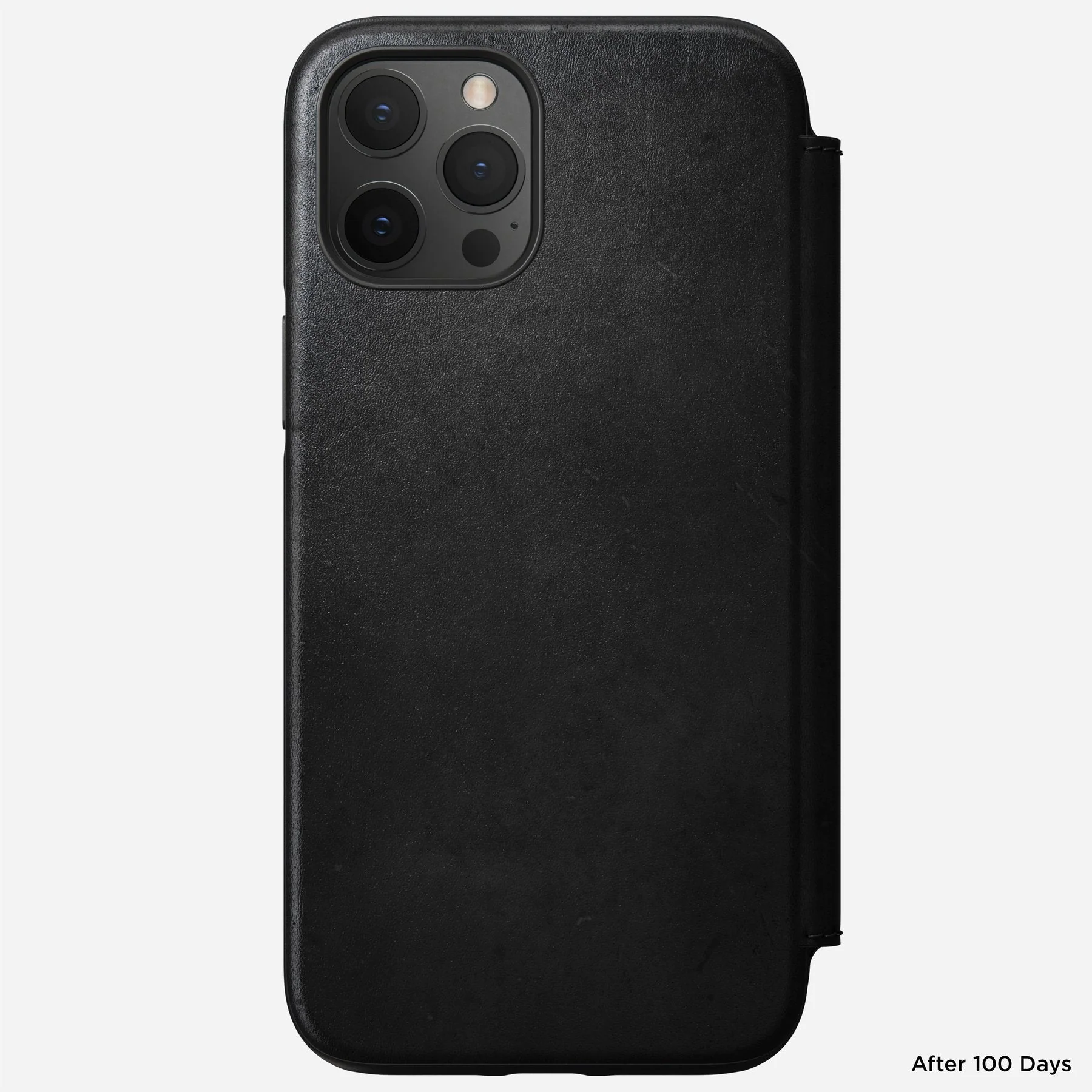 Nomad Rugged Folio Case w/ Horween Leather For iPhone 12 Pro Max - BLACK - Image 7