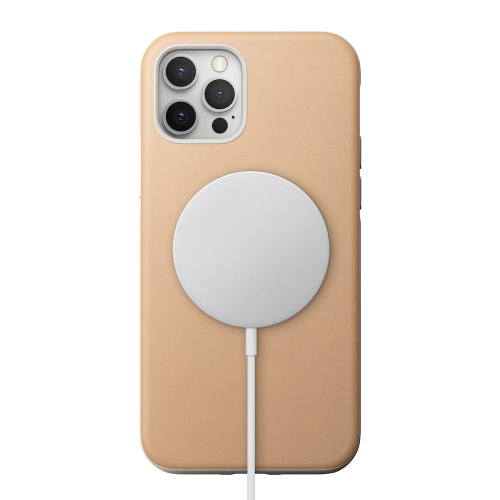 Nomad Rugged Horween Leather Case w/ MagSafe For iPhone 12/12 Pro - Natural - Image 3