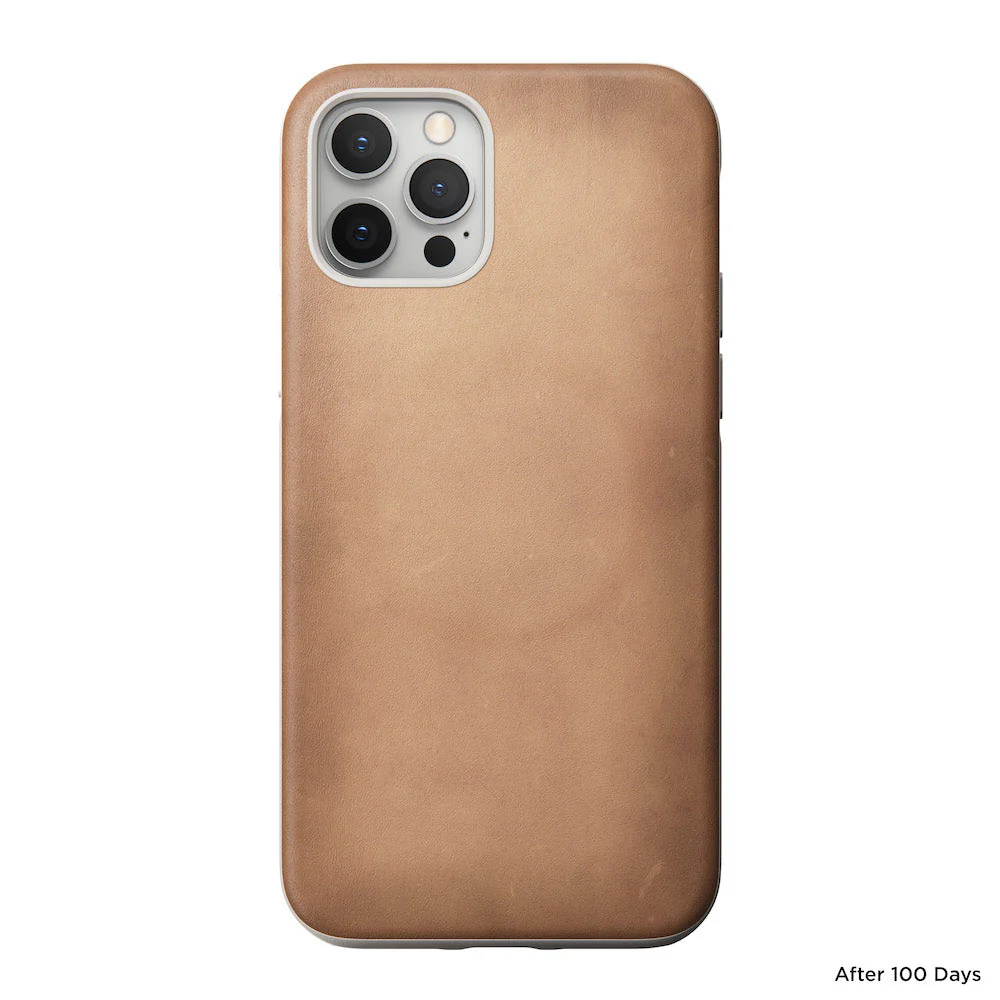 Nomad Rugged Horween Leather Case w/ MagSafe For iPhone 12/12 Pro - Natural - Image 9