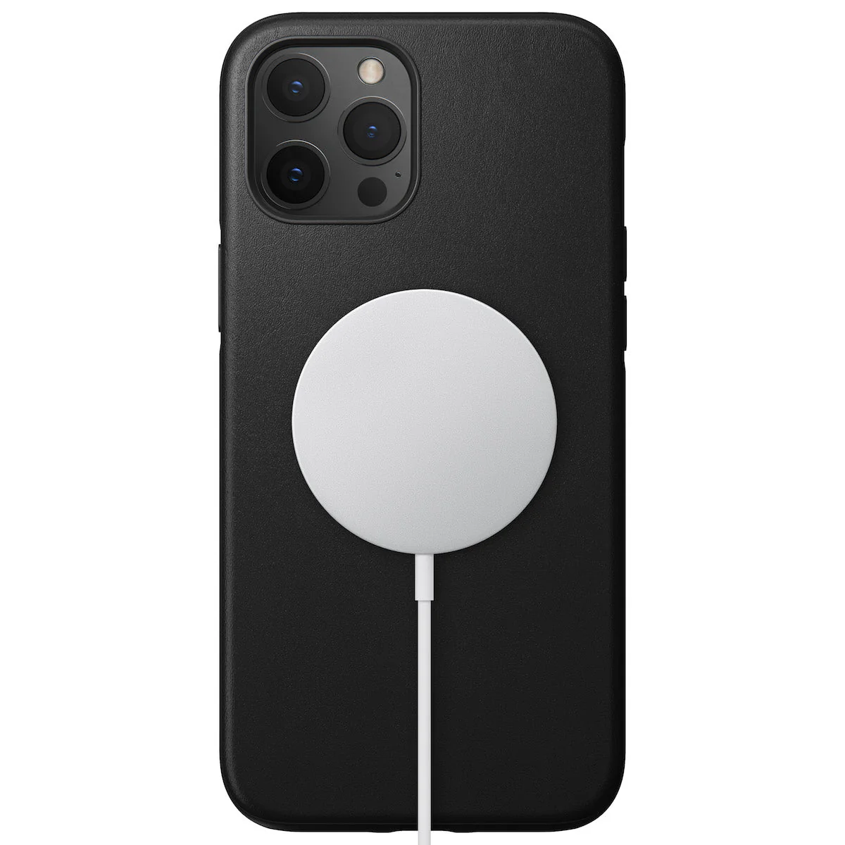 Nomad Rugged Leather Case w/ MagSafe For iPhone 12 Pro Max - Black - Image 2