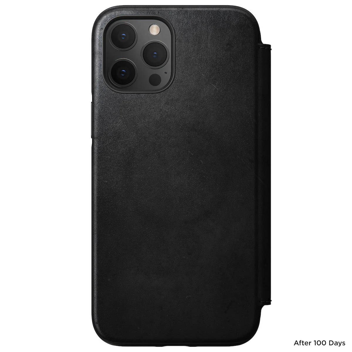 Nomad Rugged Leather Folio Case w/ Magsafe For iPhone 12 Pro Max - Black - Image 9