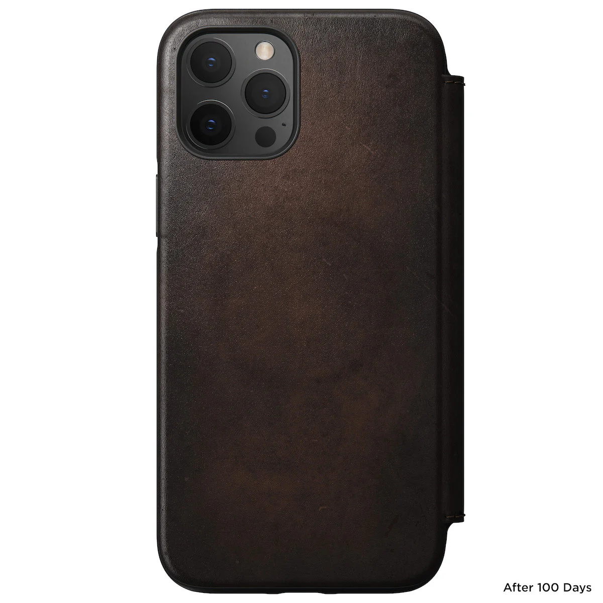 Nomad Rugged Leather Folio Case w/ Magsafe For iPhone 12 Pro Max - Brown - Image 8