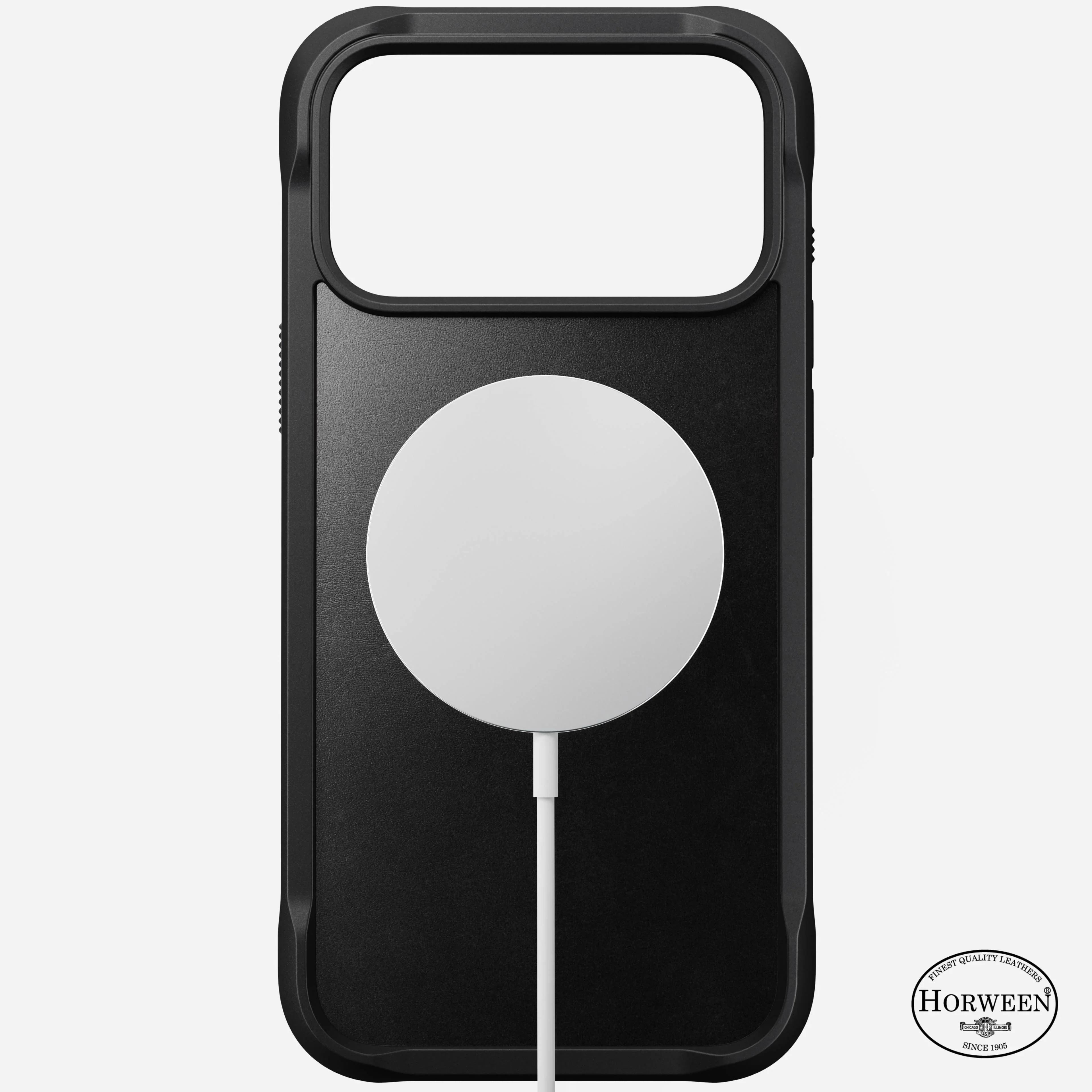 Nomad Rugged Horween Leather MagSafe Case iPhone 17 Pro – Black - Image 6