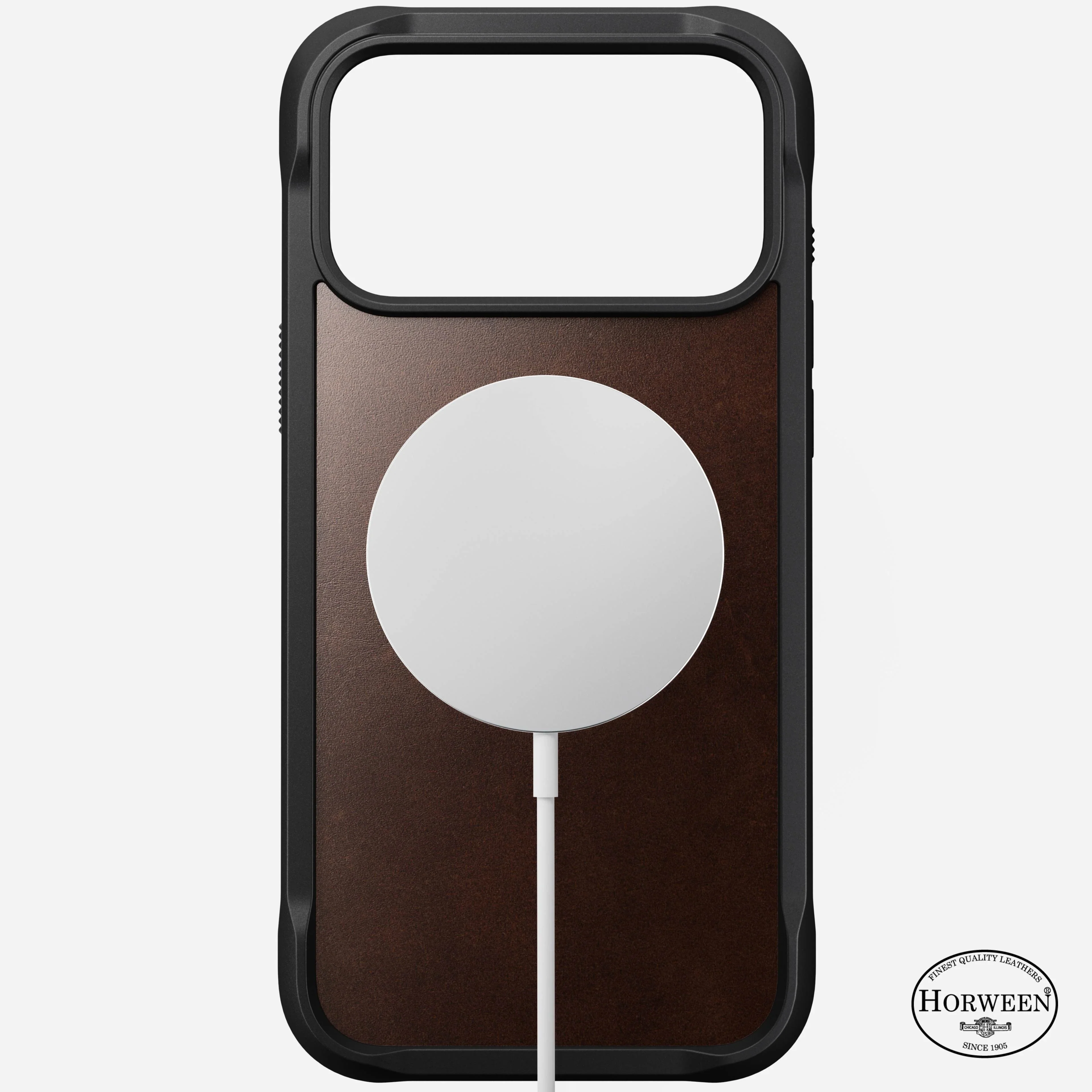 Nomad Rugged Horween Leather MagSafe Case iPhone 17 Pro Max – Rustic Brown - Image 5